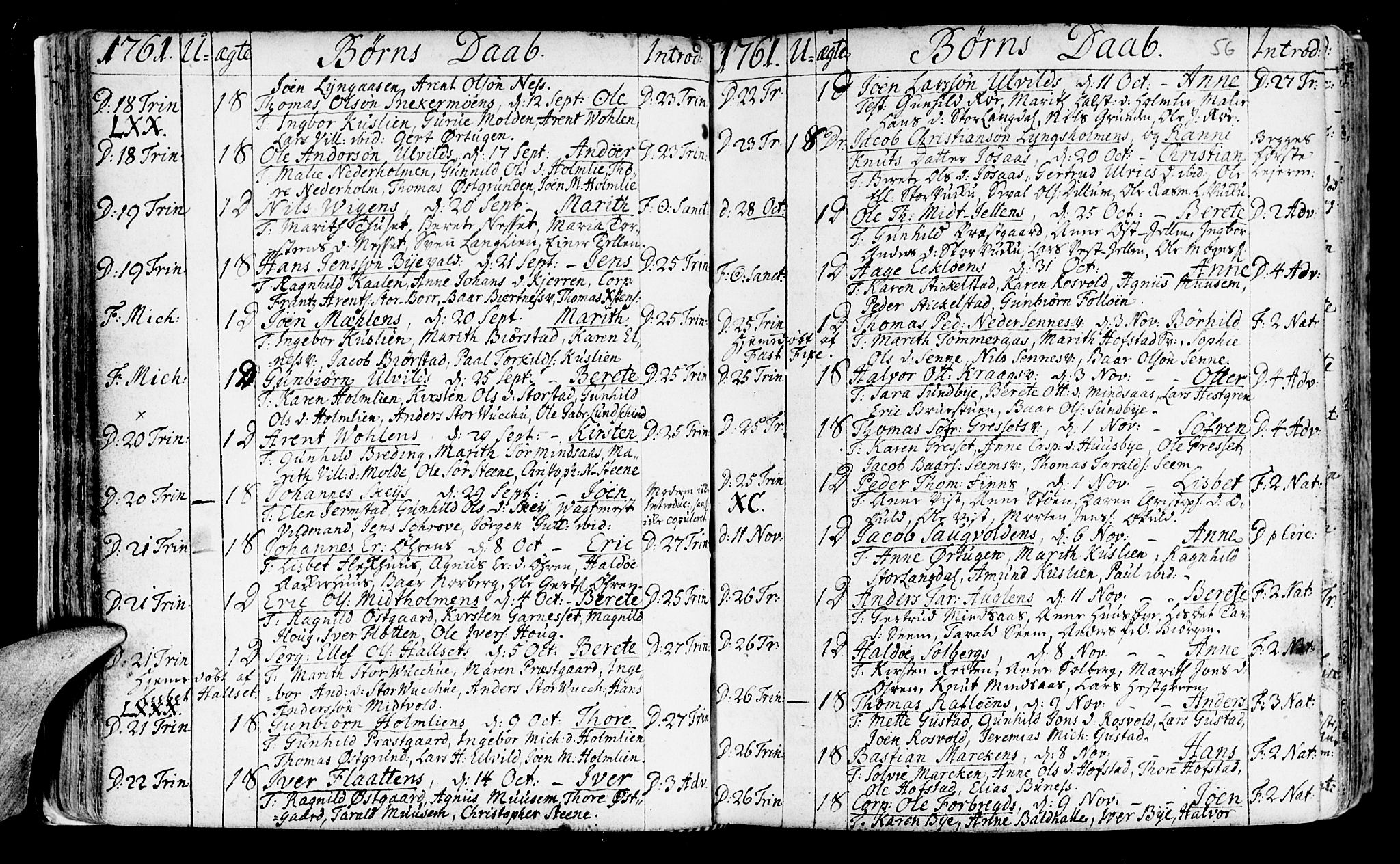 Ministerialprotokoller, klokkerbøker og fødselsregistre - Nord-Trøndelag, SAT/A-1458/723/L0231: Parish register (official) no. 723A02, 1748-1780, p. 56