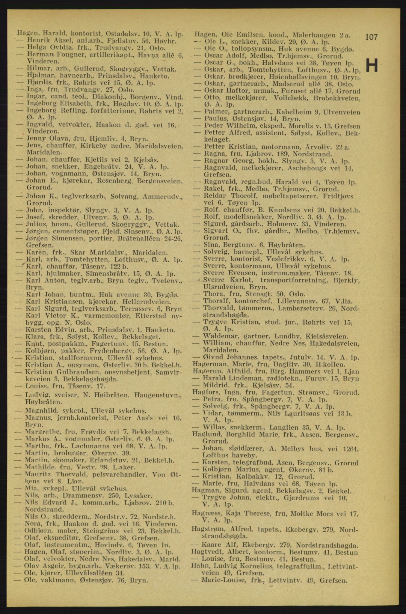 Aker adressebok/adressekalender, PUBL/001/A/005: Aker adressebok, 1934-1935, p. 107