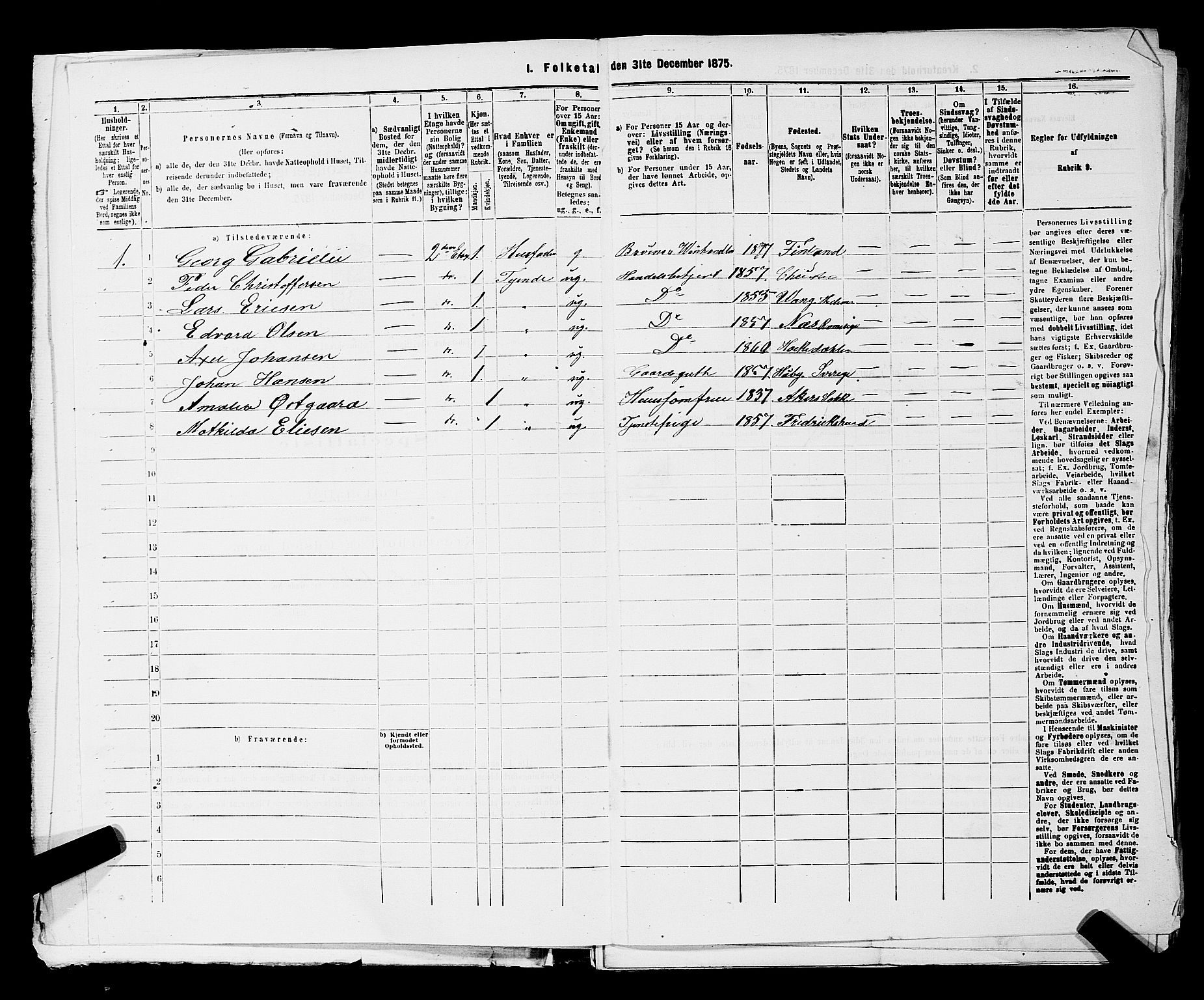 RA, 1875 census for 0301 Kristiania, 1875, p. 2571