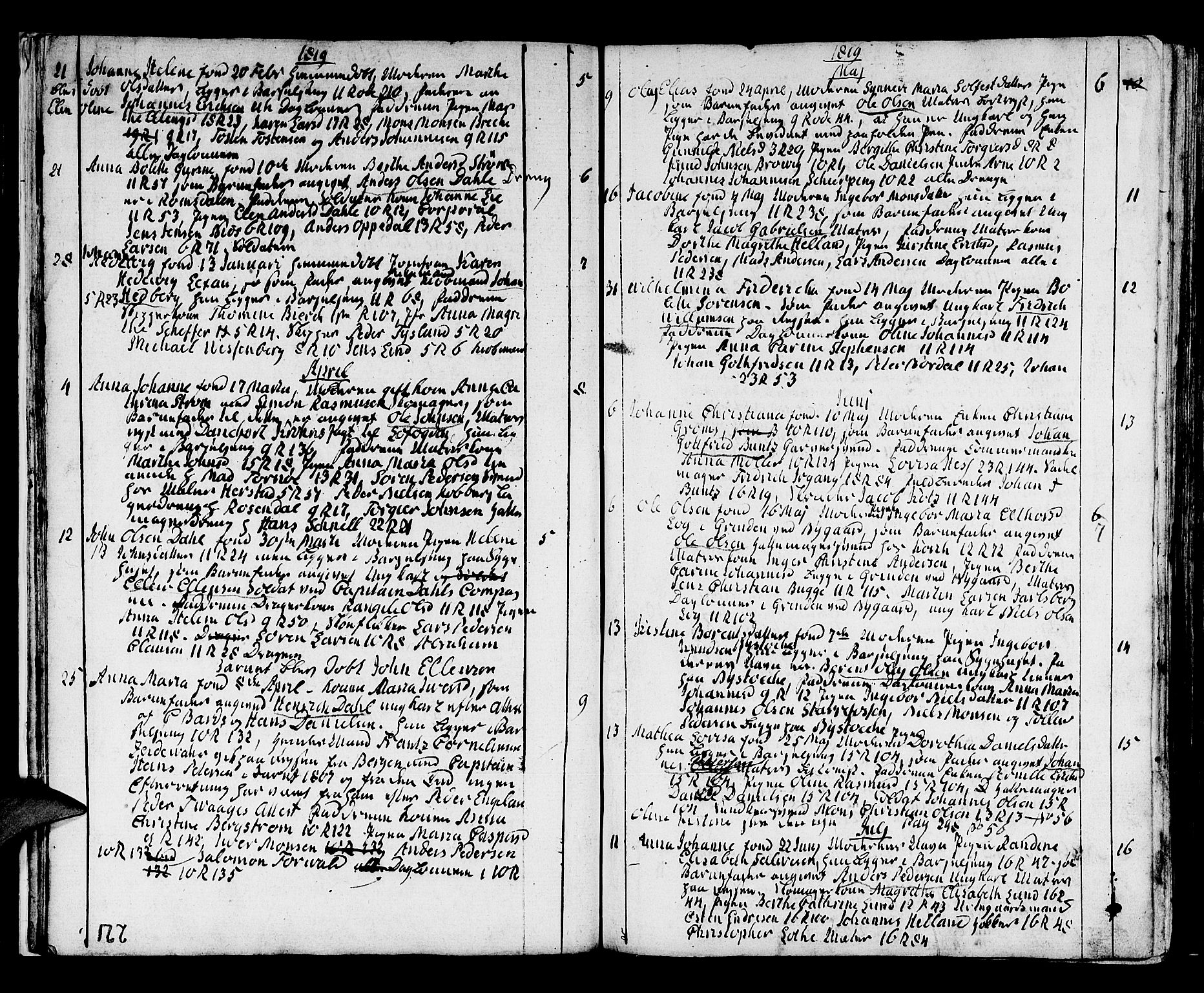 Domkirken sokneprestembete, SAB/A-74801/H/Haa/L0005: Parish register (official) no. A 5, 1808-1820, p. 220-221