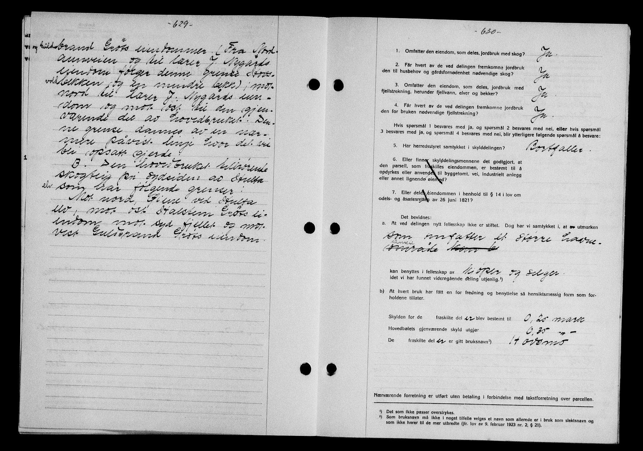 Gauldal sorenskriveri, SAT/A-0014/1/2/2C/L0048: Mortgage book no. 51-52, 1937-1938, p. 629, Diary no: : 614/1938