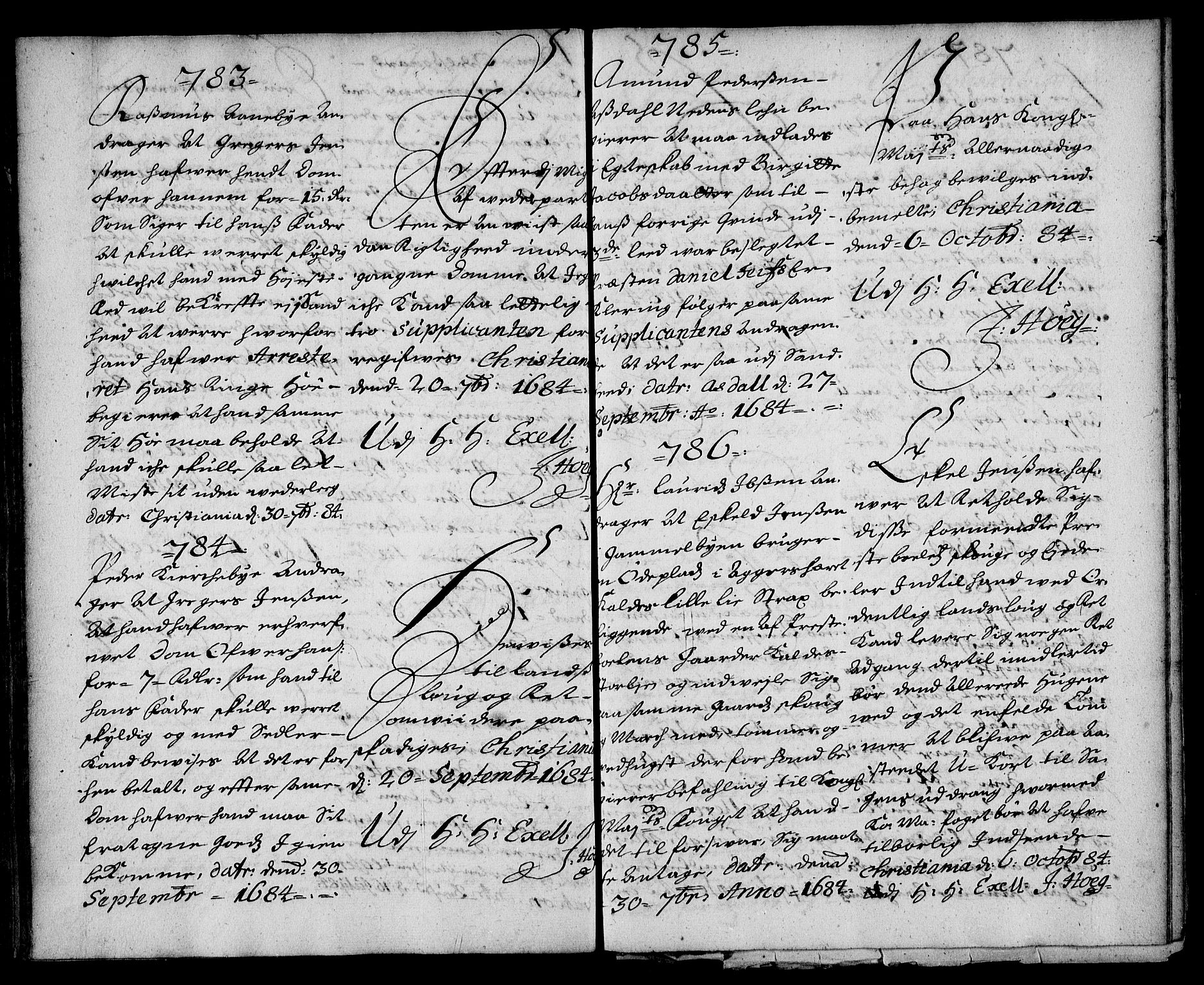 Stattholderembetet 1572-1771, AV/RA-EA-2870/Ae/L0001: Supplikasjons- og resolusjonsprotokoll, 1683-1684