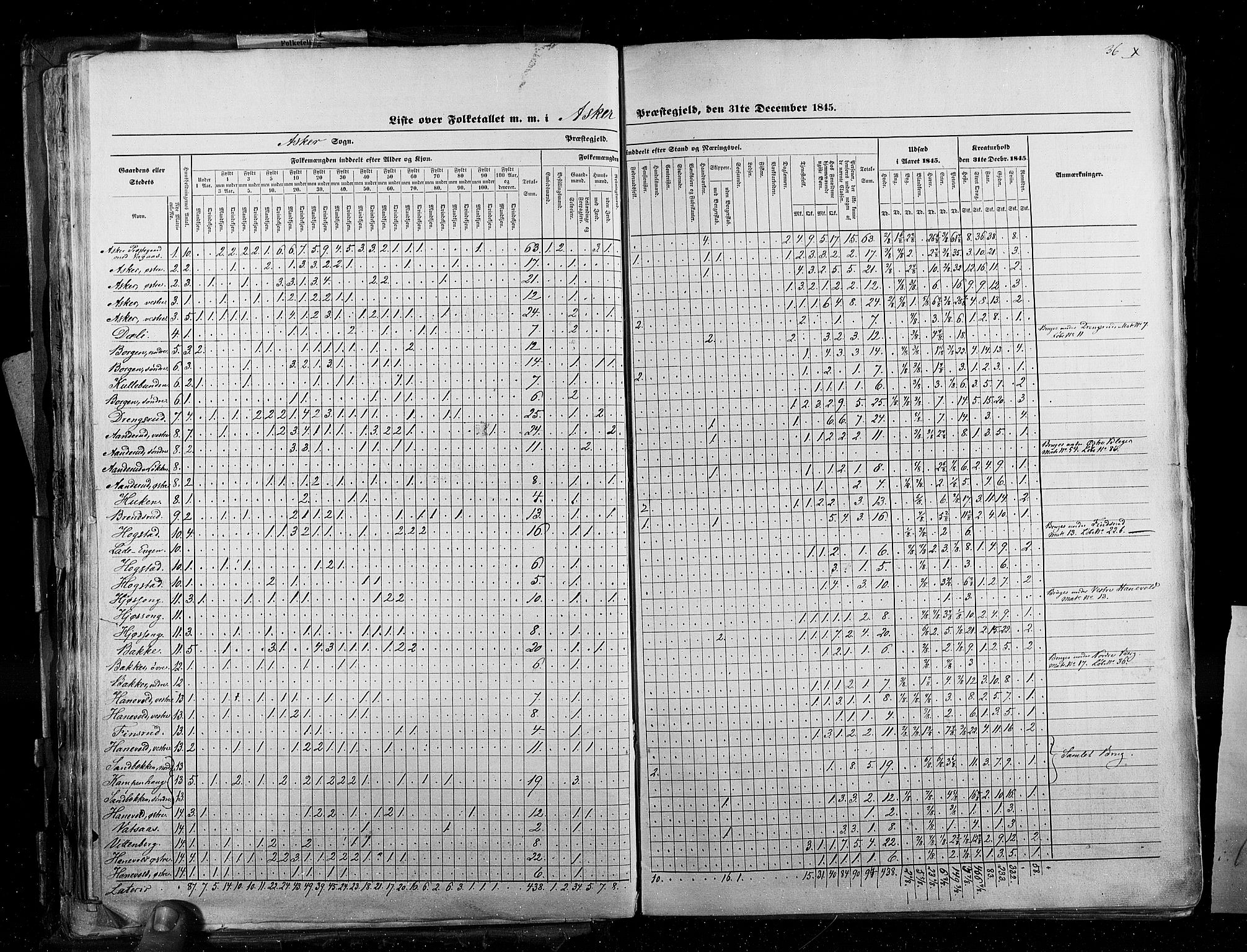 RA, Census 1845, vol. 2: Smålenenes amt og Akershus amt, 1845, p. 36