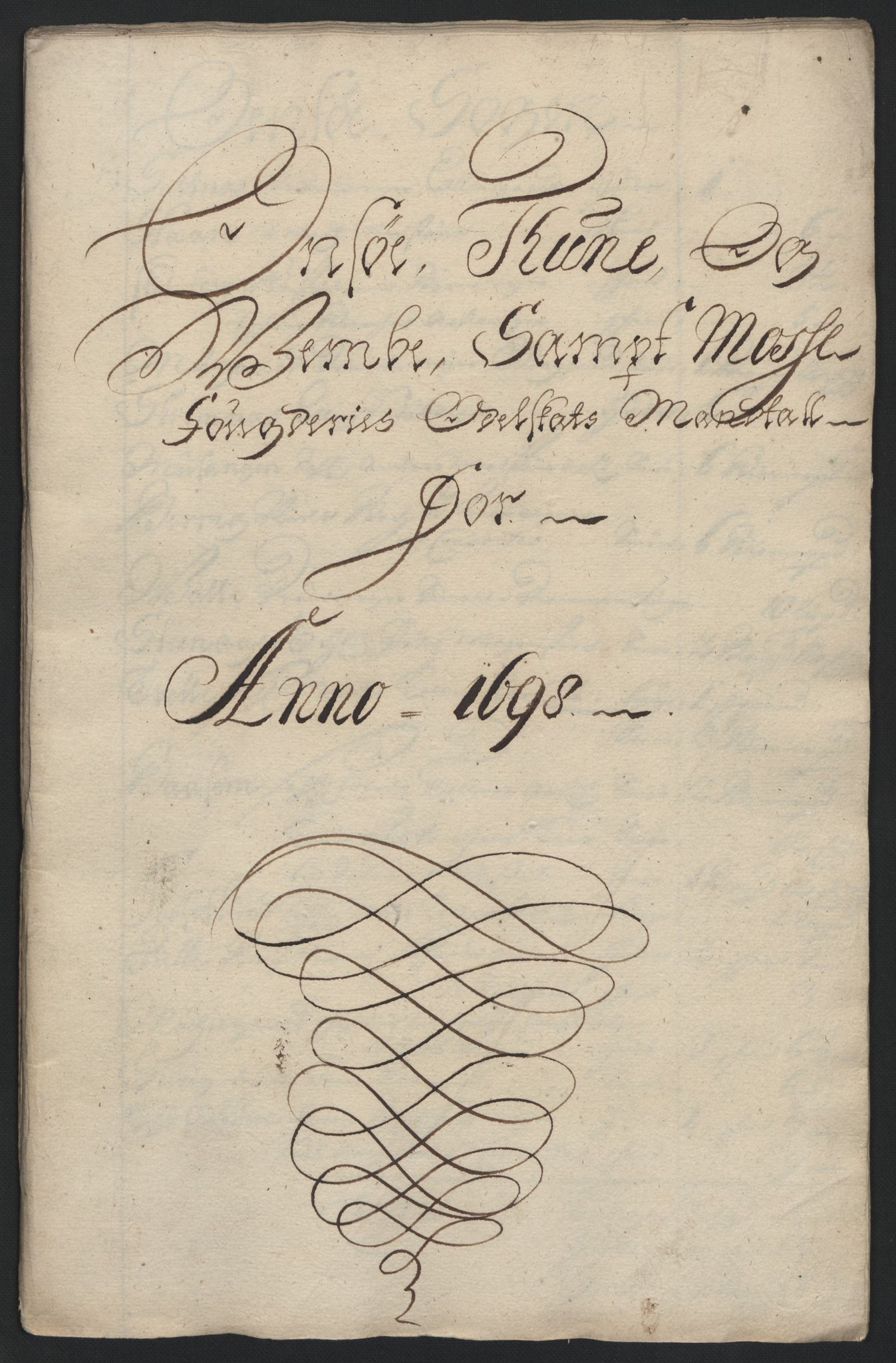 Rentekammeret inntil 1814, Reviderte regnskaper, Fogderegnskap, RA/EA-4092/R04/L0127: Fogderegnskap Moss, Onsøy, Tune, Veme og Åbygge, 1698, p. 33