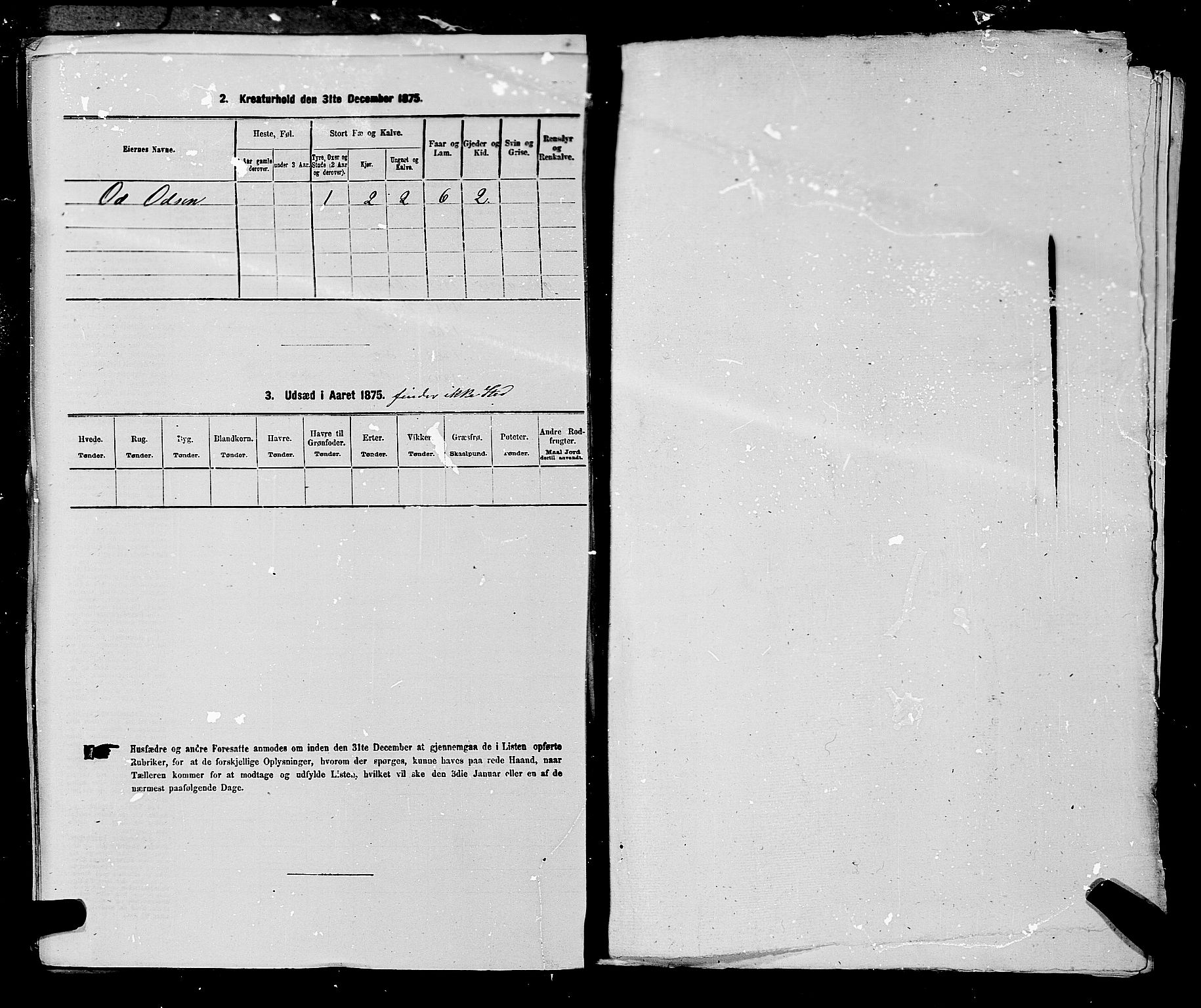 SAKO, 1875 census for 0834P Vinje, 1875, p. 655