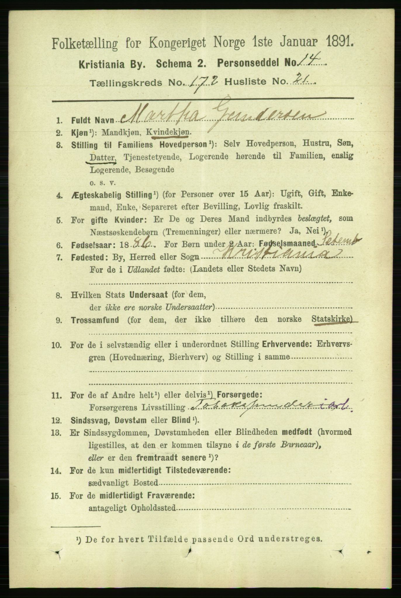 RA, 1891 census for 0301 Kristiania, 1891, p. 102517