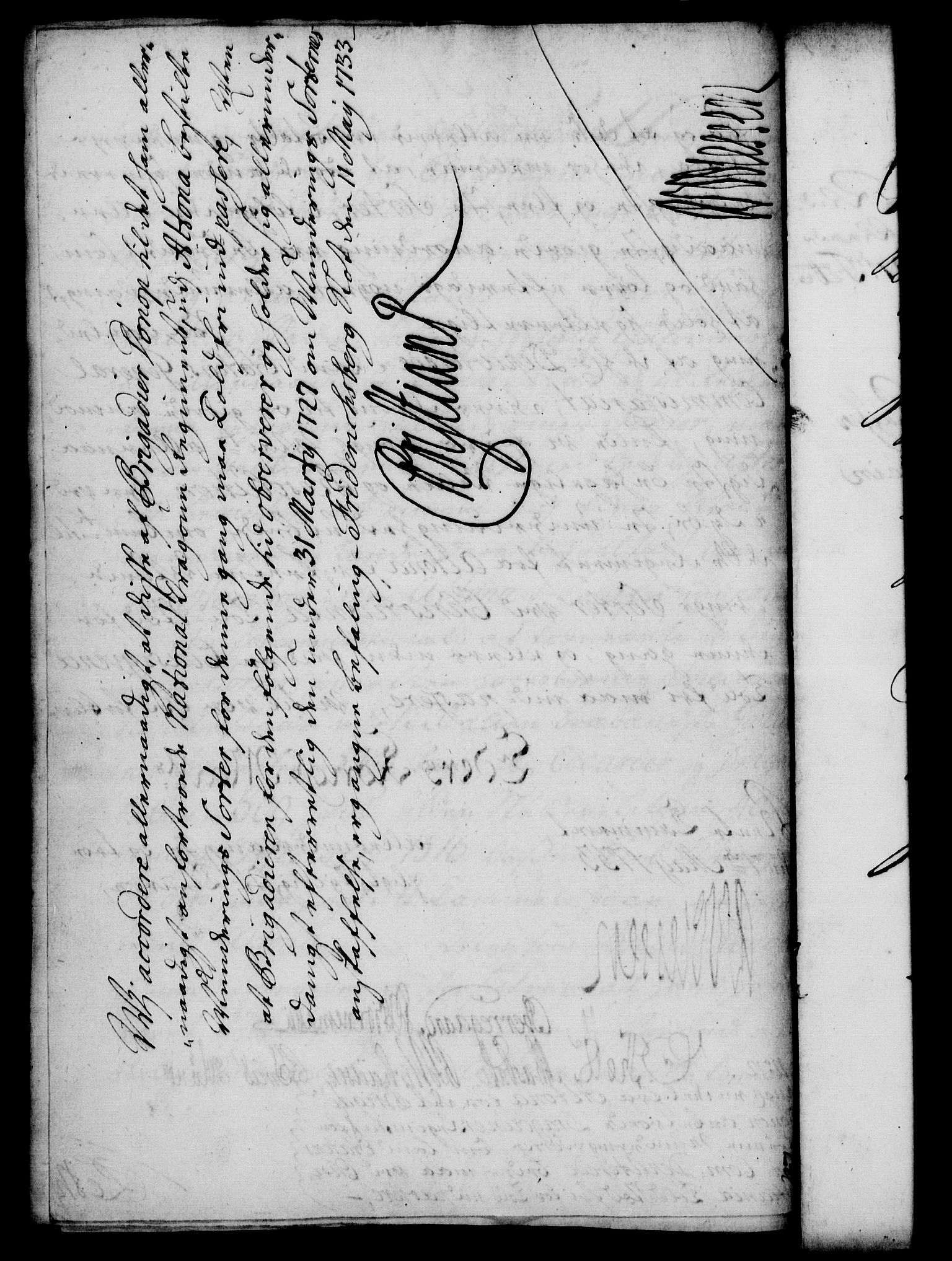 Rentekammeret, Kammerkanselliet, RA/EA-3111/G/Gf/Gfa/L0016: Norsk relasjons- og resolusjonsprotokoll (merket RK 52.16), 1733, p. 205