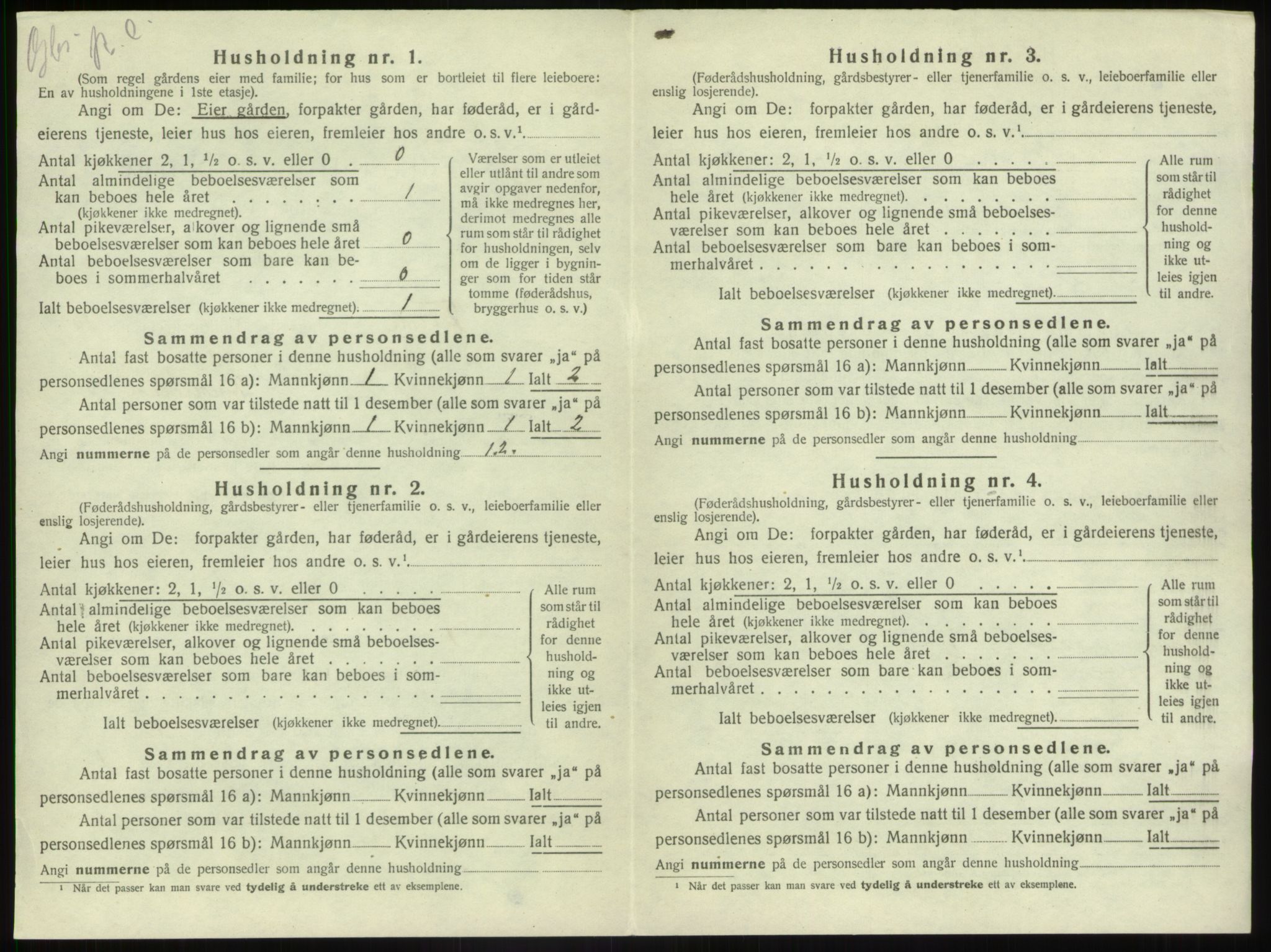 SAB, 1920 census for Førde, 1920, p. 575