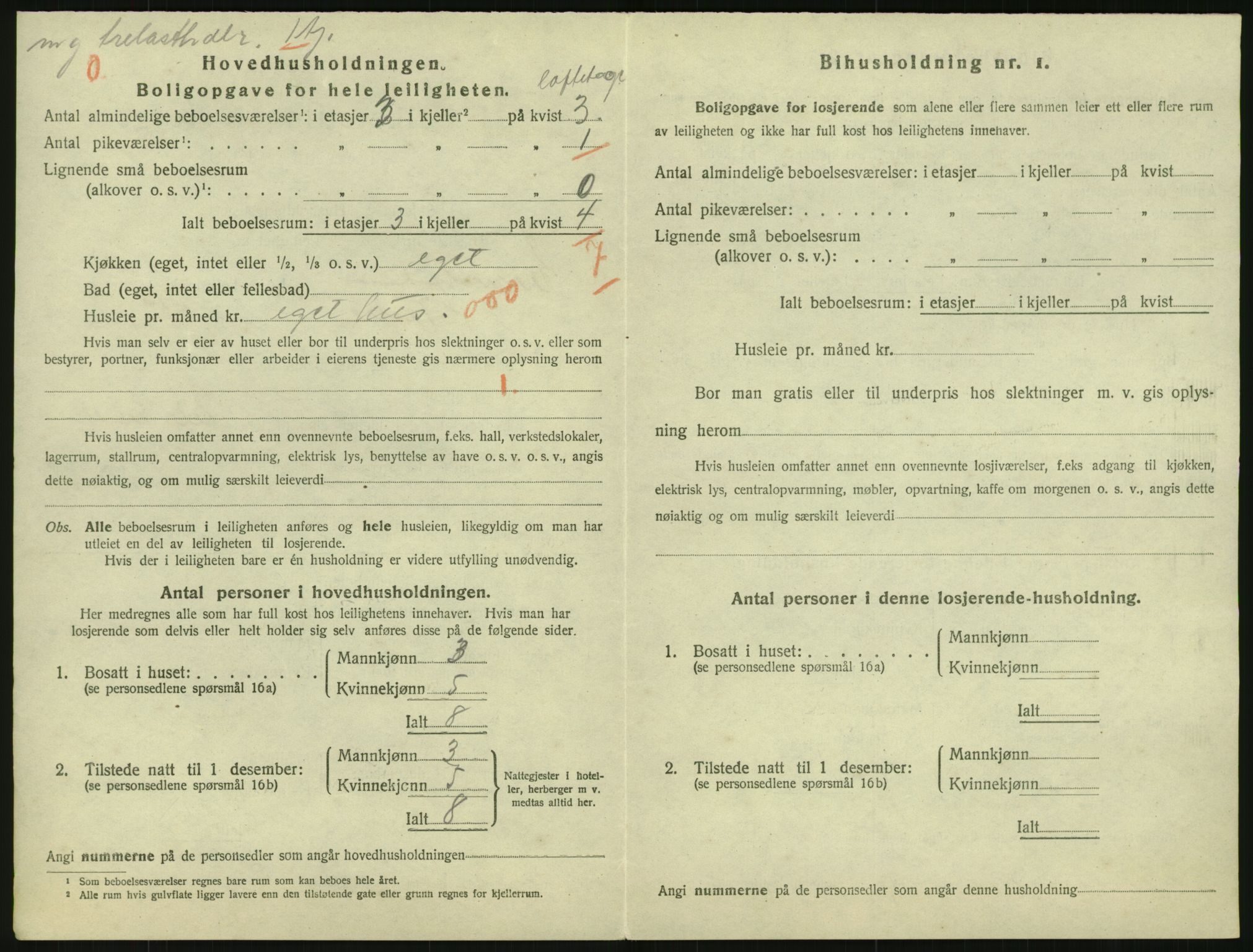 SAK, 1920 census for Grimstad, 1920, p. 2226