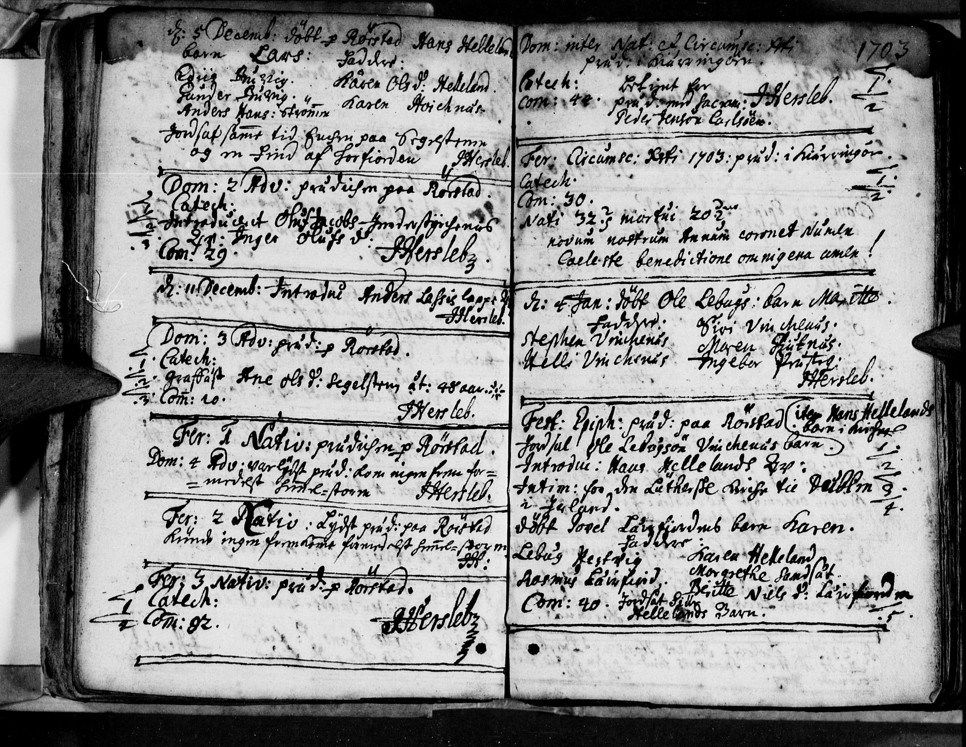 Ministerialprotokoller, klokkerbøker og fødselsregistre - Nordland, AV/SAT-A-1459/853/L0764: Parish register (official) no. 853A03, 1697-1715