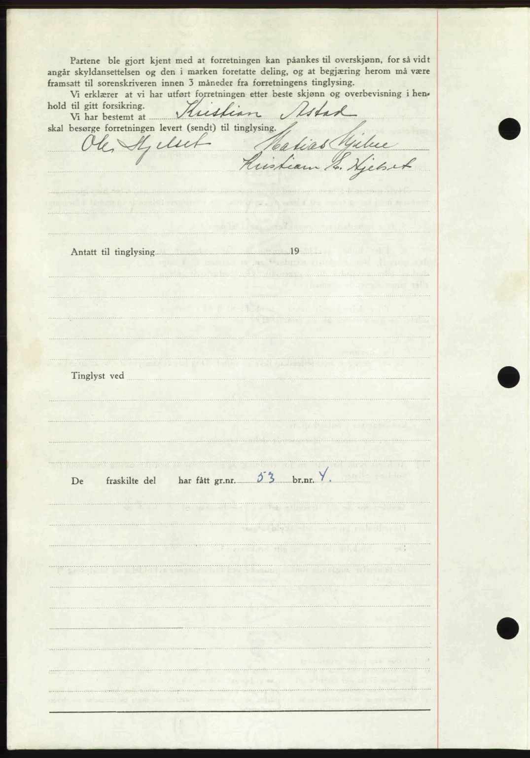 Romsdal sorenskriveri, AV/SAT-A-4149/1/2/2C: Mortgage book no. A27, 1948-1948, Diary no: : 2607/1948