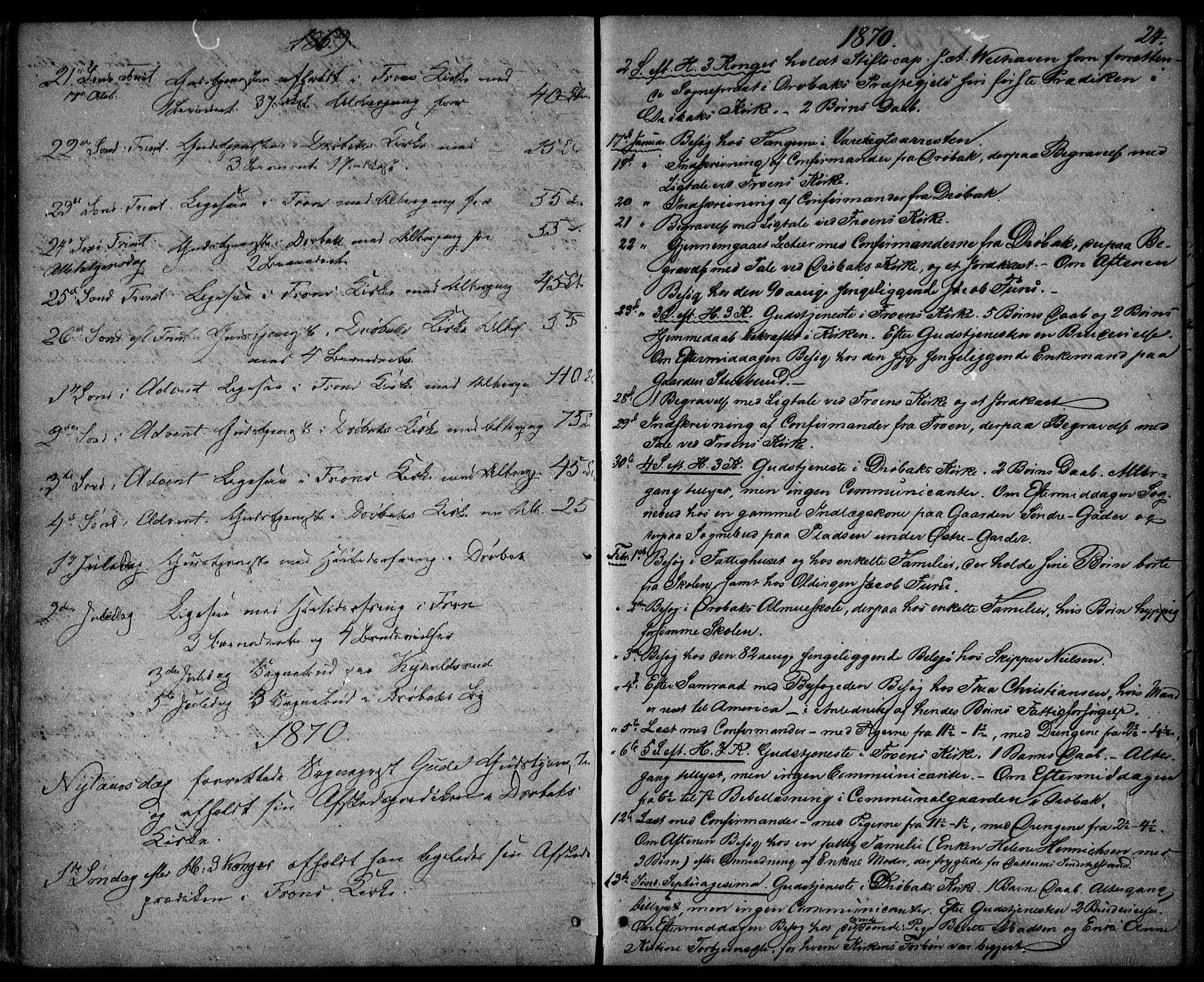 Drøbak prestekontor Kirkebøker, SAO/A-10142a/F/Fa/L0002: Parish register (official) no. I 2, 1858-1870, p. 24