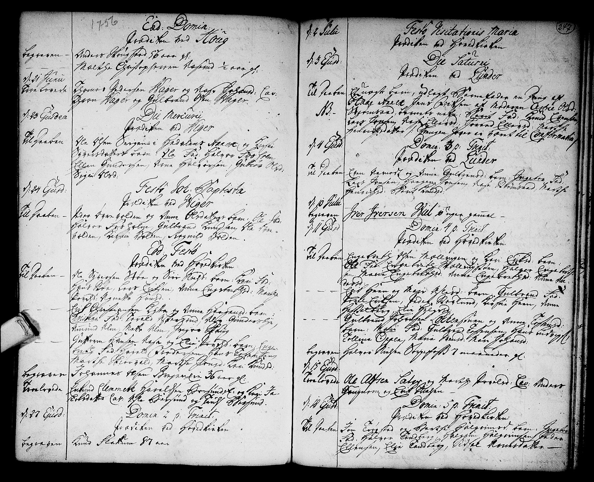 Norderhov kirkebøker, AV/SAKO-A-237/F/Fa/L0003a: Parish register (official) no. 3, 1740-1757, p. 247