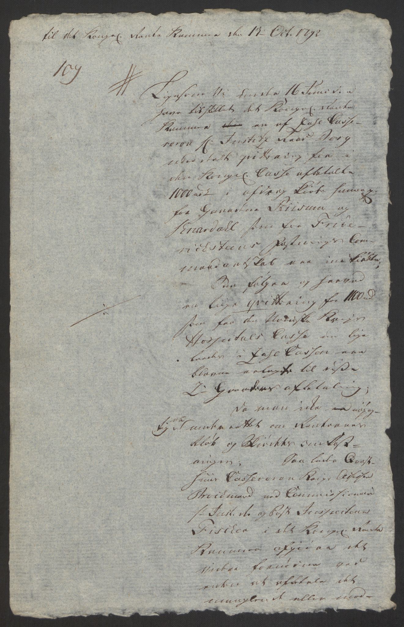 Forsvaret, Den norske kvesthuskasse/krigshospitalkasse, AV/RA-RAFA-1887/F/Fa/L0008: Konsepter, 1790-1793, p. 931