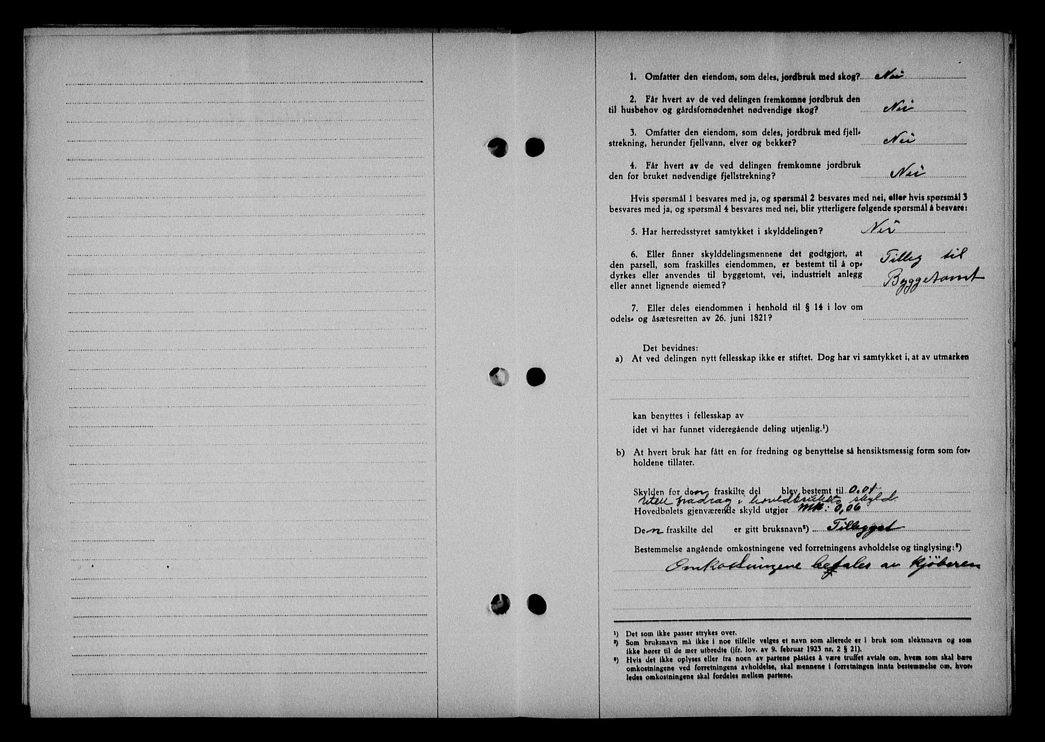 Vestre Nedenes/Sand sorenskriveri, SAK/1221-0010/G/Gb/Gba/L0053: Mortgage book no. A 6, 1944-1945, Diary no: : 864/1944