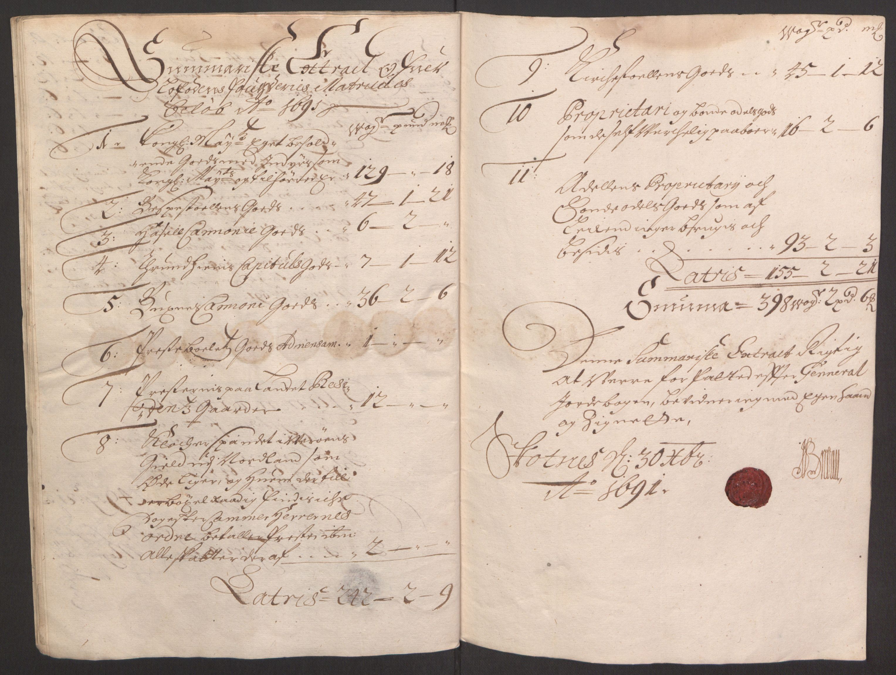 Rentekammeret inntil 1814, Reviderte regnskaper, Fogderegnskap, AV/RA-EA-4092/R67/L4675: Fogderegnskap Vesterålen, Andenes og Lofoten, 1691-1693, p. 25