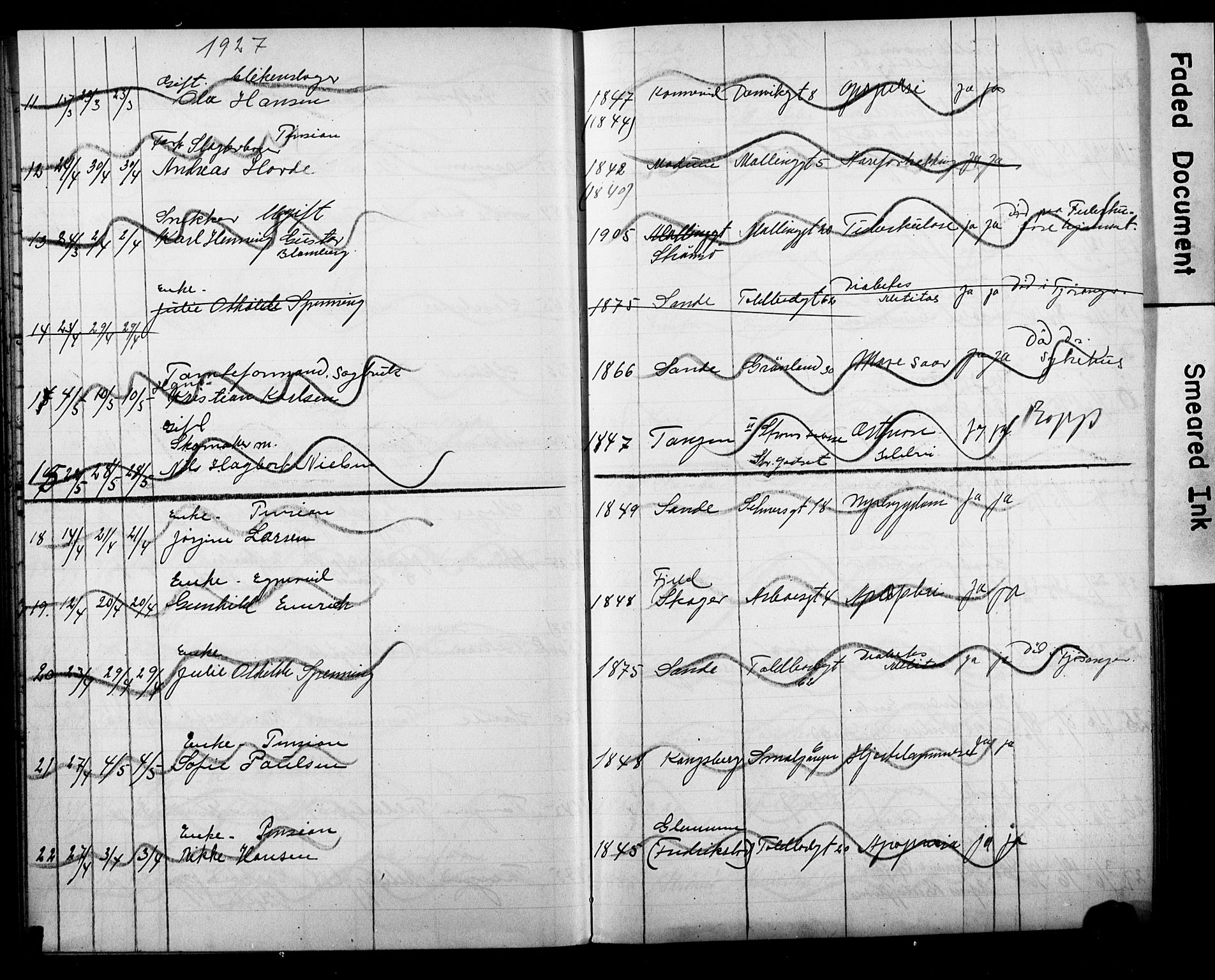 Strømsø kirkebøker, AV/SAKO-A-246/Y/Ya/L0008: Parish register draft no. I 8, 1916-1931