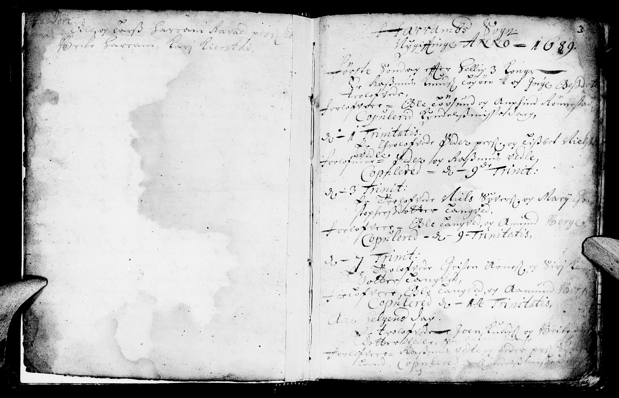 Ministerialprotokoller, klokkerbøker og fødselsregistre - Møre og Romsdal, AV/SAT-A-1454/536/L0491: Parish register (official) no. 536A01 /1, 1689-1737, p. 3