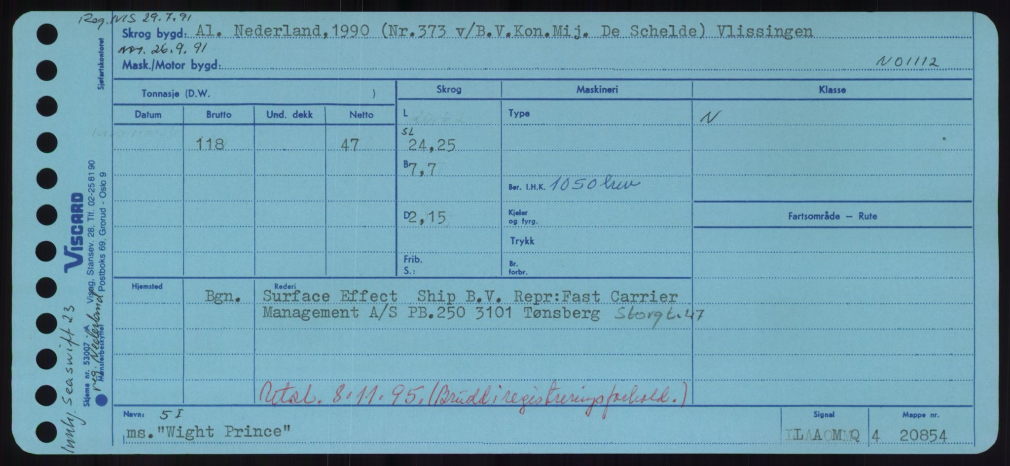 Sjøfartsdirektoratet med forløpere, Skipsmålingen, RA/S-1627/H/Hd/L0041: Fartøy, Vi-Ås, p. 313