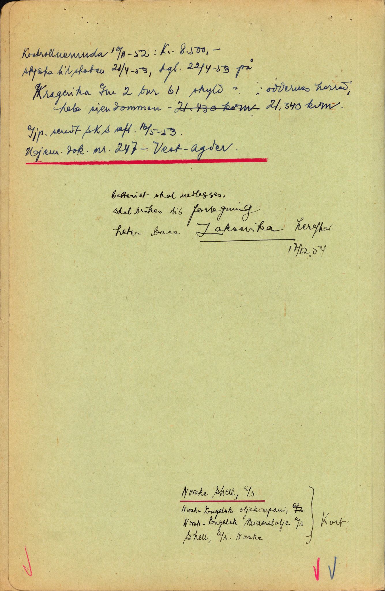 Forsvarsdepartementet, 10. kontor / Oppgjørskontoret, AV/RA-RAFA-1225/D/Da/L0062: Laksevika batteri, Kristiansand; Laksevåg ubåtbunker, Bergen, 1940-1962, p. 798