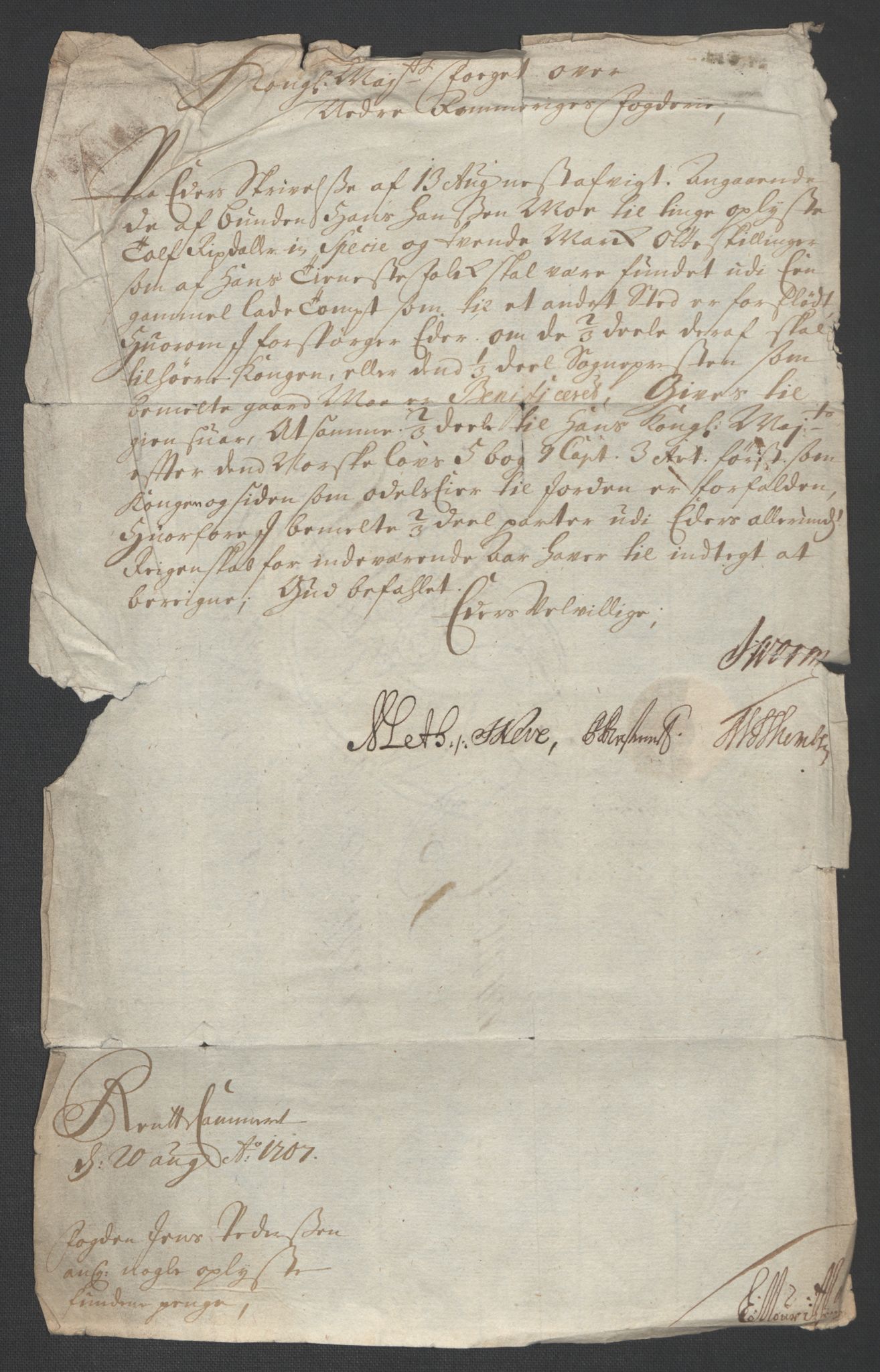 Rentekammeret inntil 1814, Reviderte regnskaper, Fogderegnskap, AV/RA-EA-4092/R11/L0590: Fogderegnskap Nedre Romerike, 1706-1707, p. 371