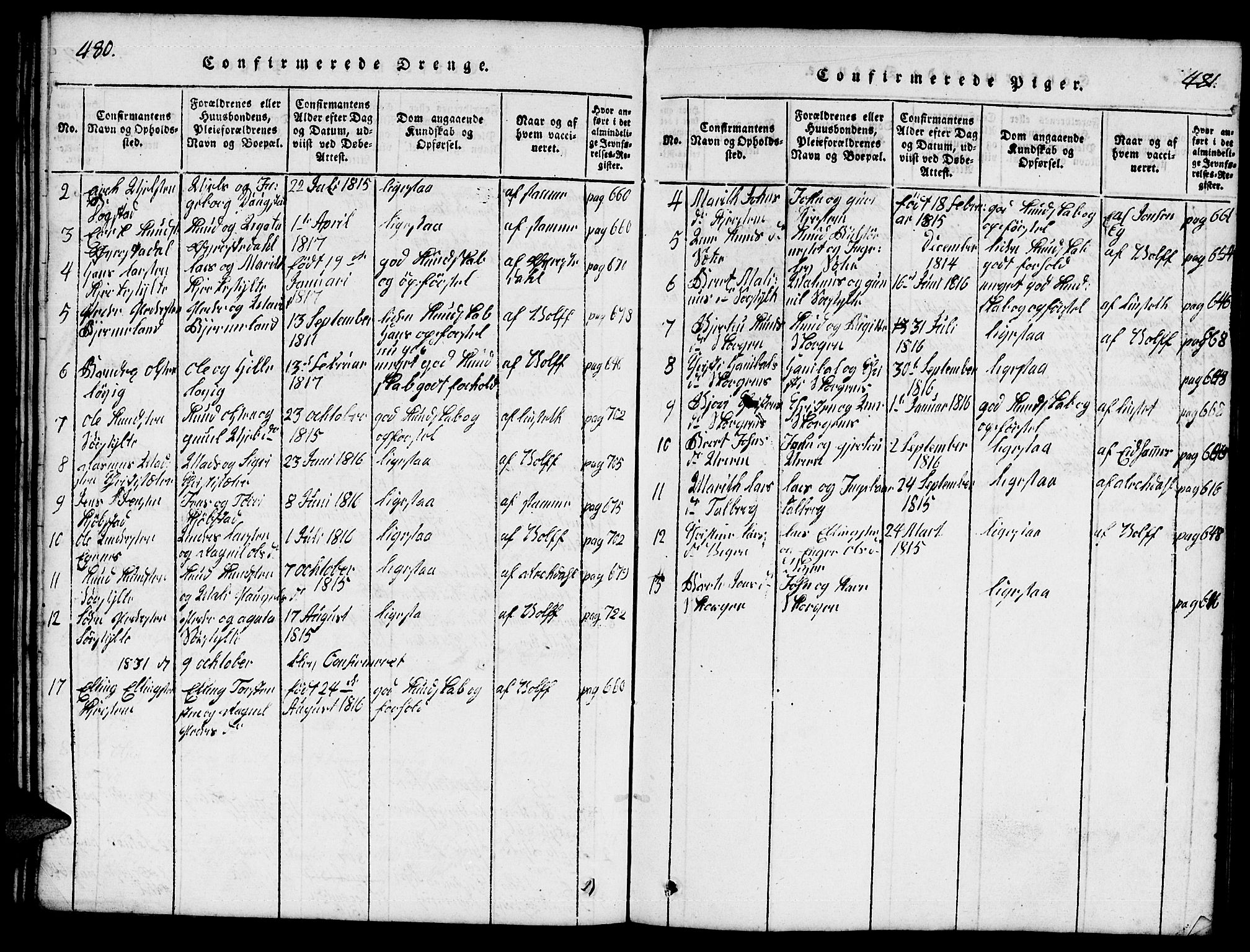 Ministerialprotokoller, klokkerbøker og fødselsregistre - Møre og Romsdal, AV/SAT-A-1454/541/L0546: Parish register (copy) no. 541C01, 1818-1856, p. 480-481