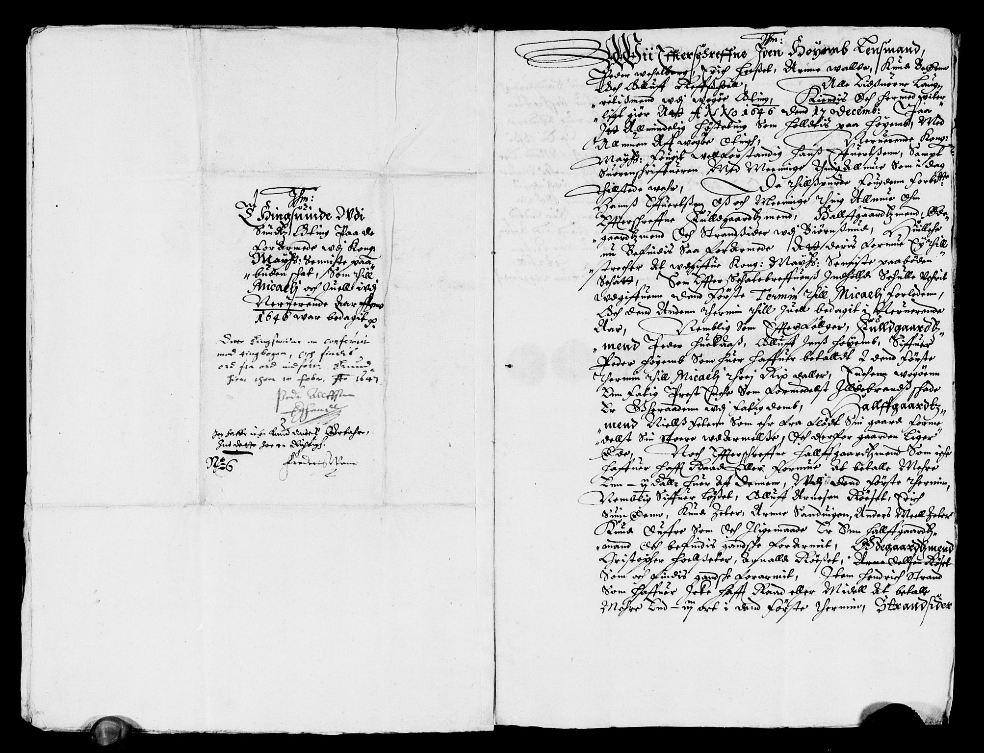 Rentekammeret inntil 1814, Reviderte regnskaper, Lensregnskaper, AV/RA-EA-5023/R/Rb/Rbw/L0087: Trondheim len, 1646-1647