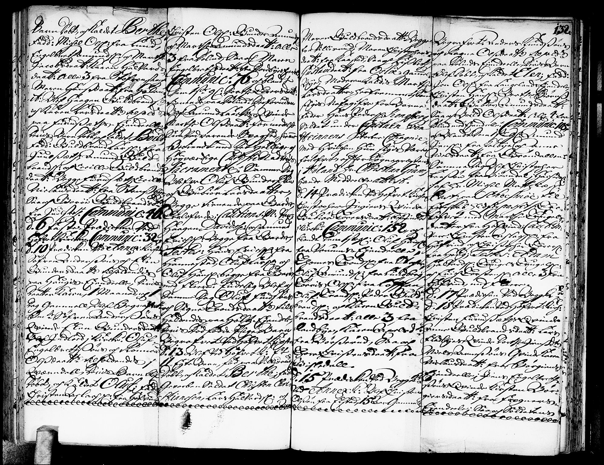 Ullensaker prestekontor Kirkebøker, AV/SAO-A-10236a/F/Fa/L0003: Parish register (official) no. I 3, 1711-1720, p. 132