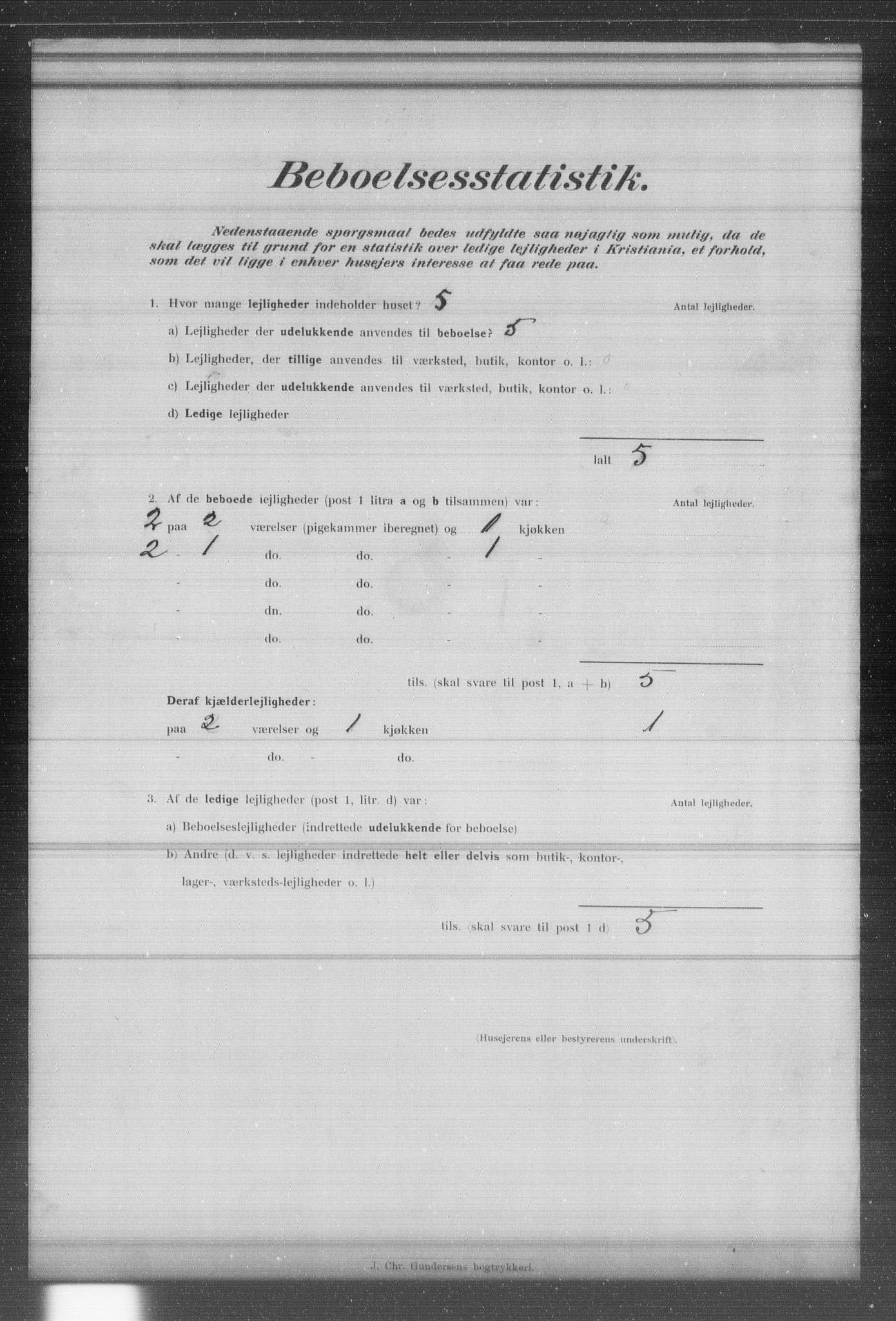 OBA, Municipal Census 1902 for Kristiania, 1902, p. 14185