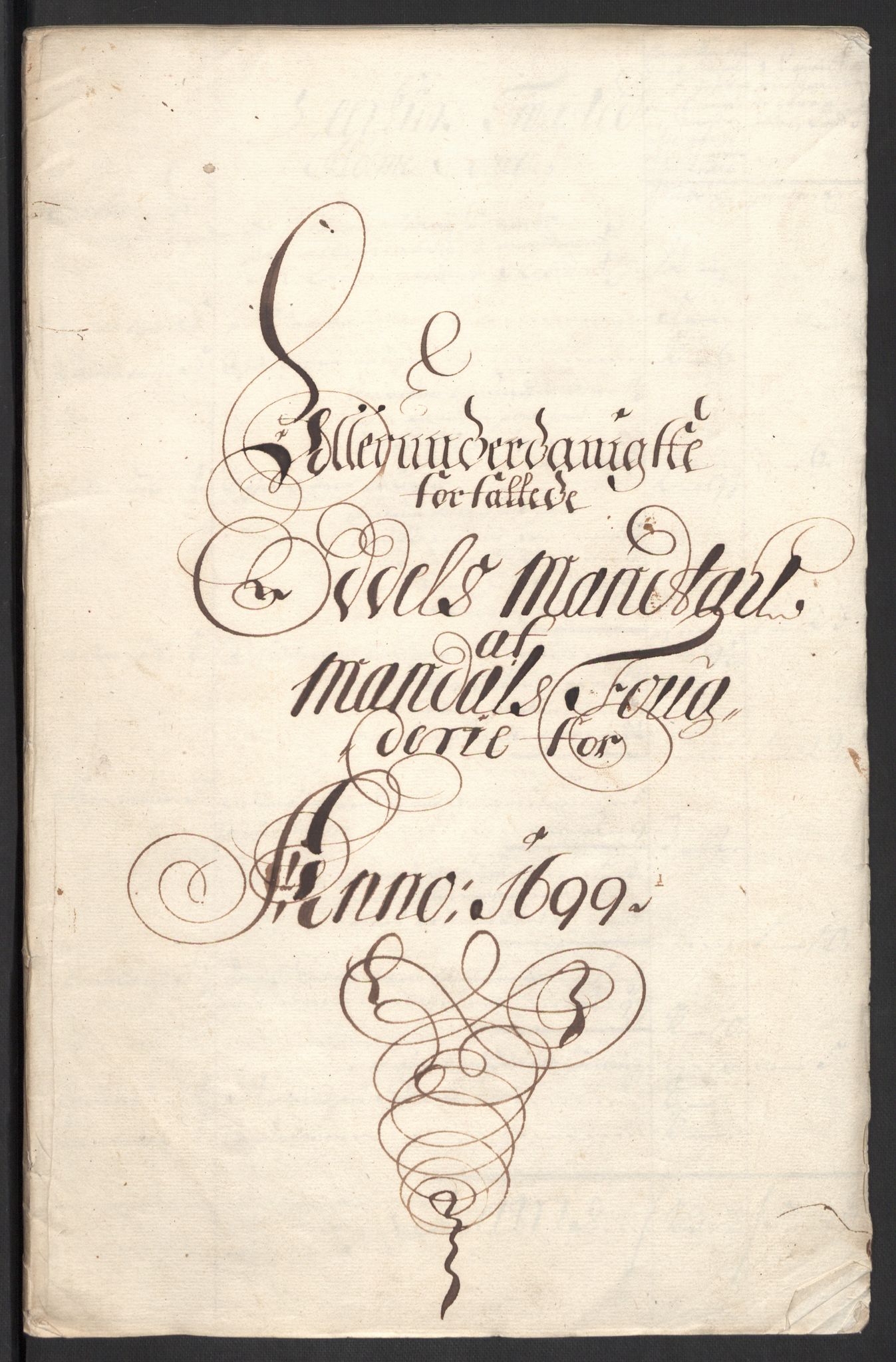 Rentekammeret inntil 1814, Reviderte regnskaper, Fogderegnskap, RA/EA-4092/R43/L2547: Fogderegnskap Lista og Mandal, 1698-1699, p. 263