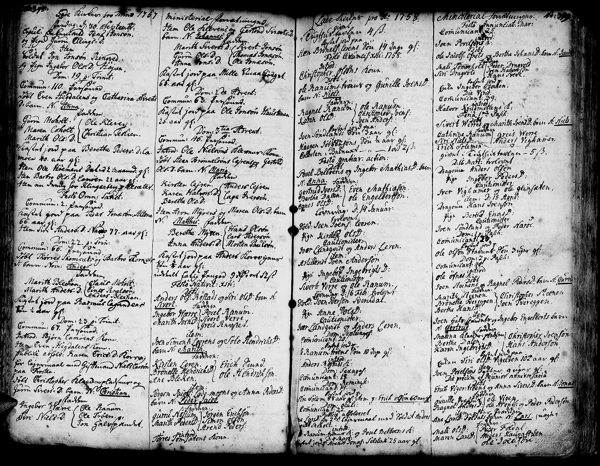 Ministerialprotokoller, klokkerbøker og fødselsregistre - Sør-Trøndelag, SAT/A-1456/606/L0275: Parish register (official) no. 606A01 /1, 1727-1780, p. 348-349