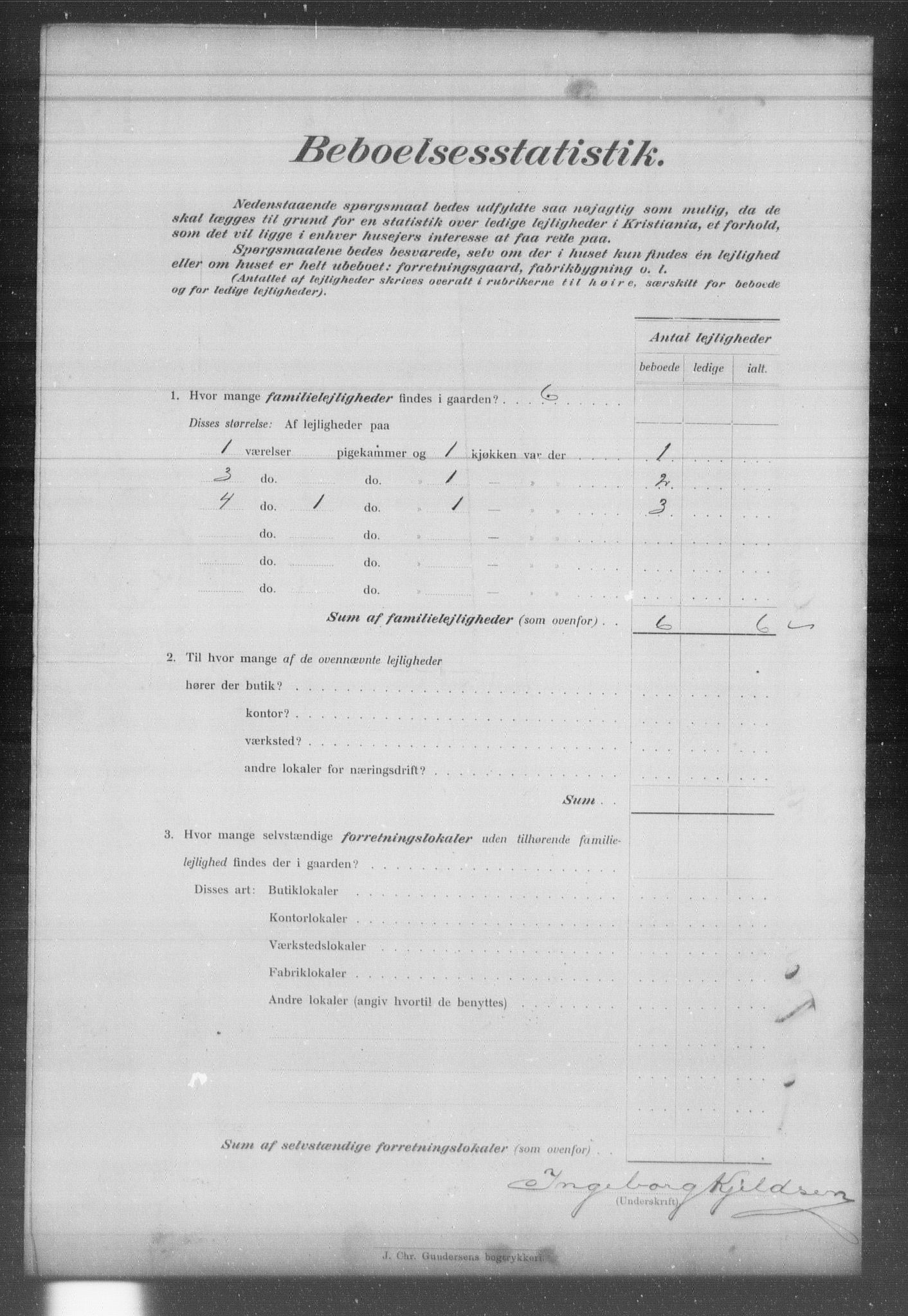 OBA, Municipal Census 1903 for Kristiania, 1903, p. 7946