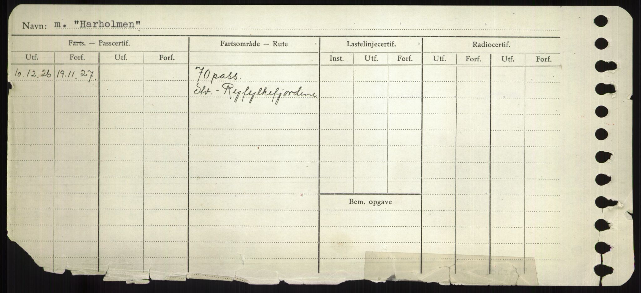 Sjøfartsdirektoratet med forløpere, Skipsmålingen, RA/S-1627/H/Hd/L0014: Fartøy, H-Havl, p. 334