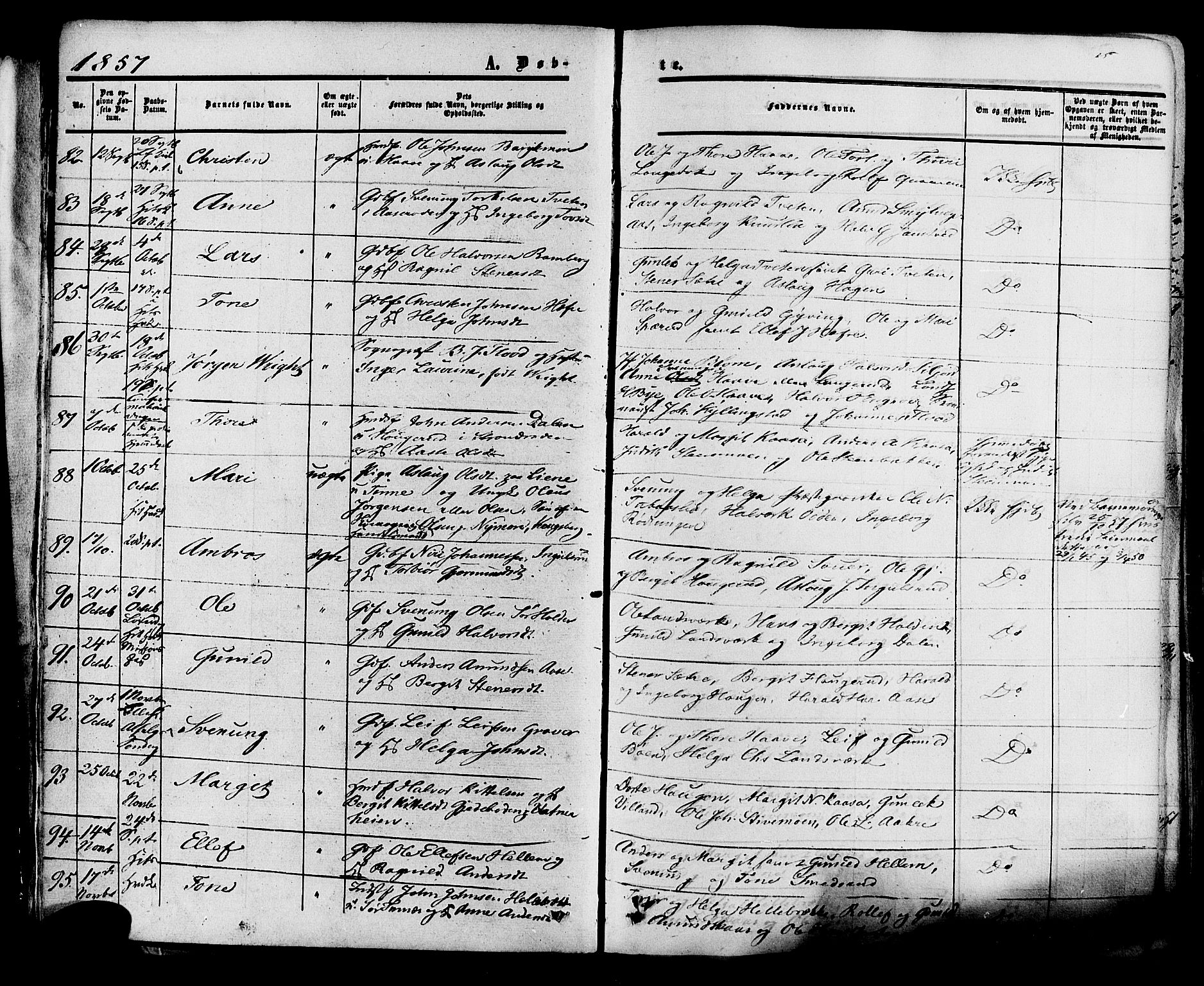 Heddal kirkebøker, SAKO/A-268/F/Fa/L0007: Parish register (official) no. I 7, 1855-1877, p. 25
