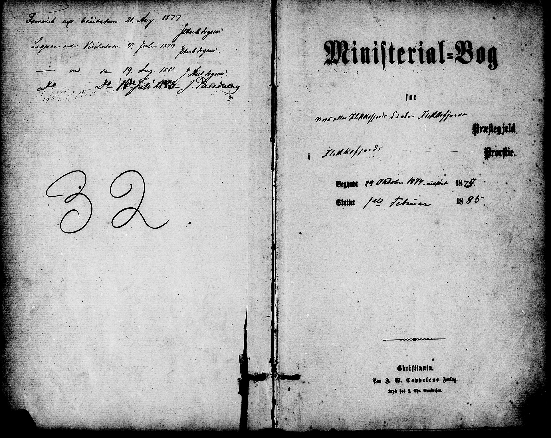 Flekkefjord sokneprestkontor, SAK/1111-0012/F/Fa/Fac/L0007: Parish register (official) no. A 7, 1875-1885