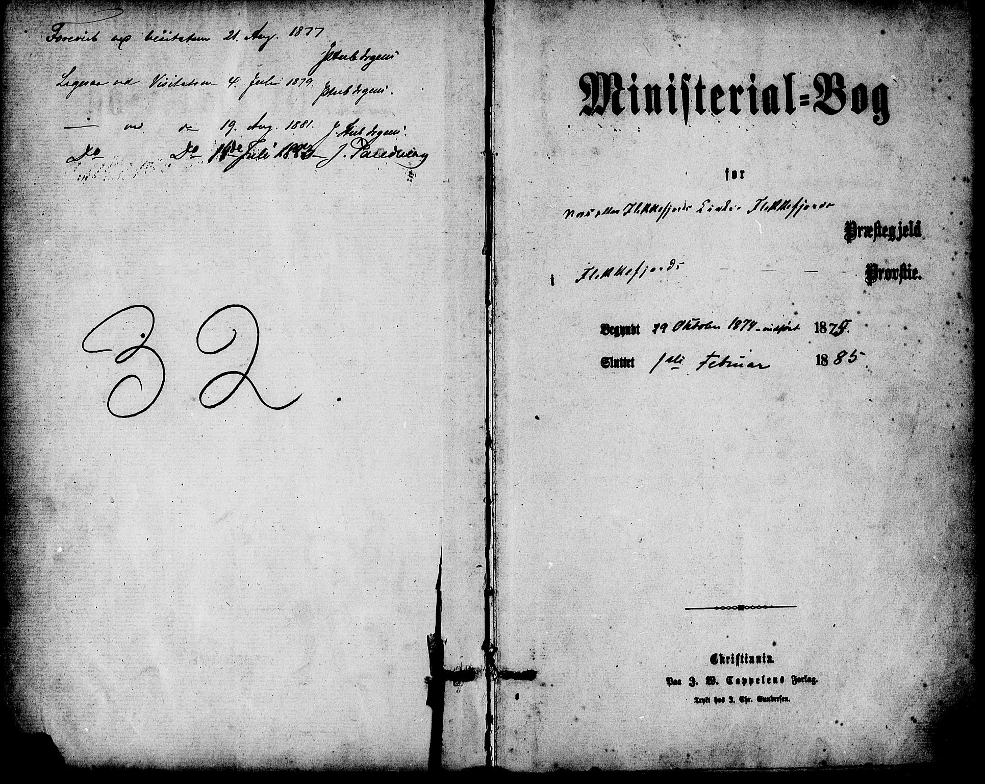 Flekkefjord sokneprestkontor, AV/SAK-1111-0012/F/Fa/Fac/L0007: Parish register (official) no. A 7, 1875-1885