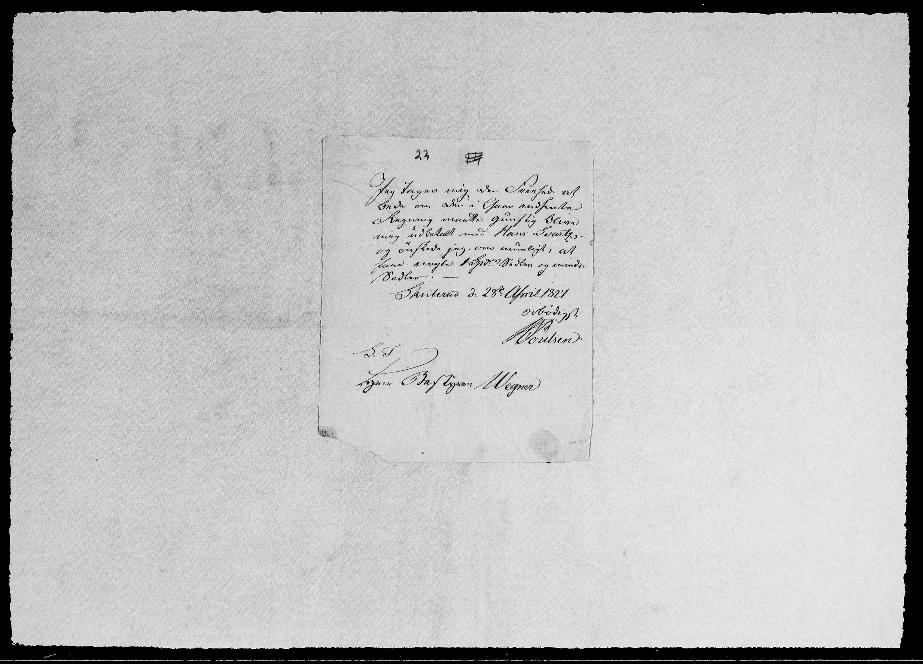 Modums Blaafarveværk, AV/RA-PA-0157/G/Gb/L0097/0001: -- / Innkomne brev A - H, 1826-1827, p. 22