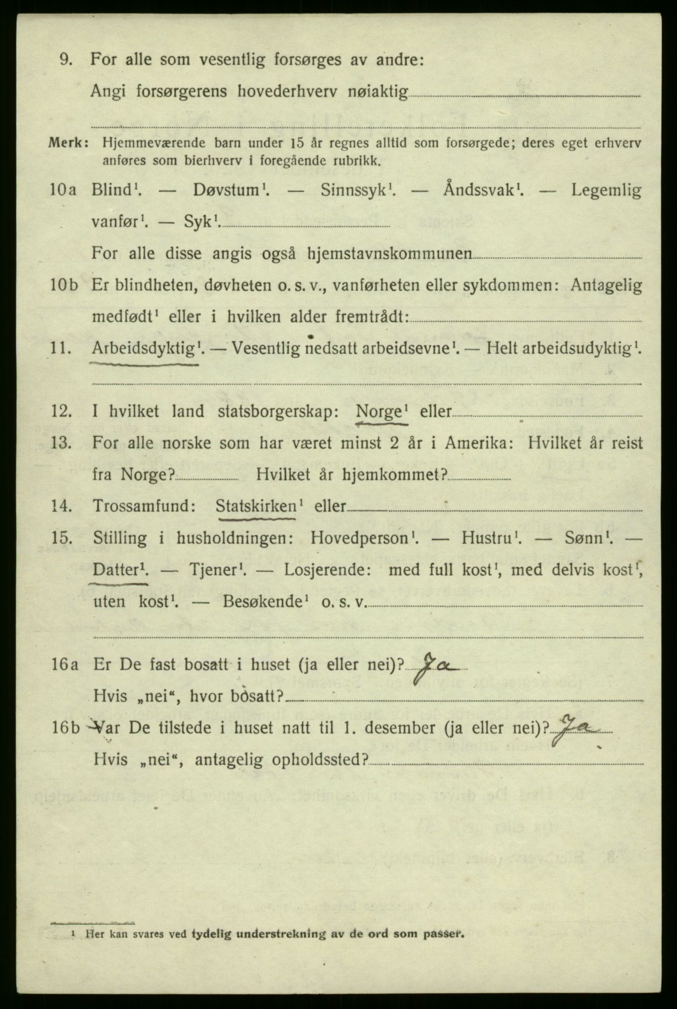 SAB, 1920 census for Brekke, 1920, p. 573