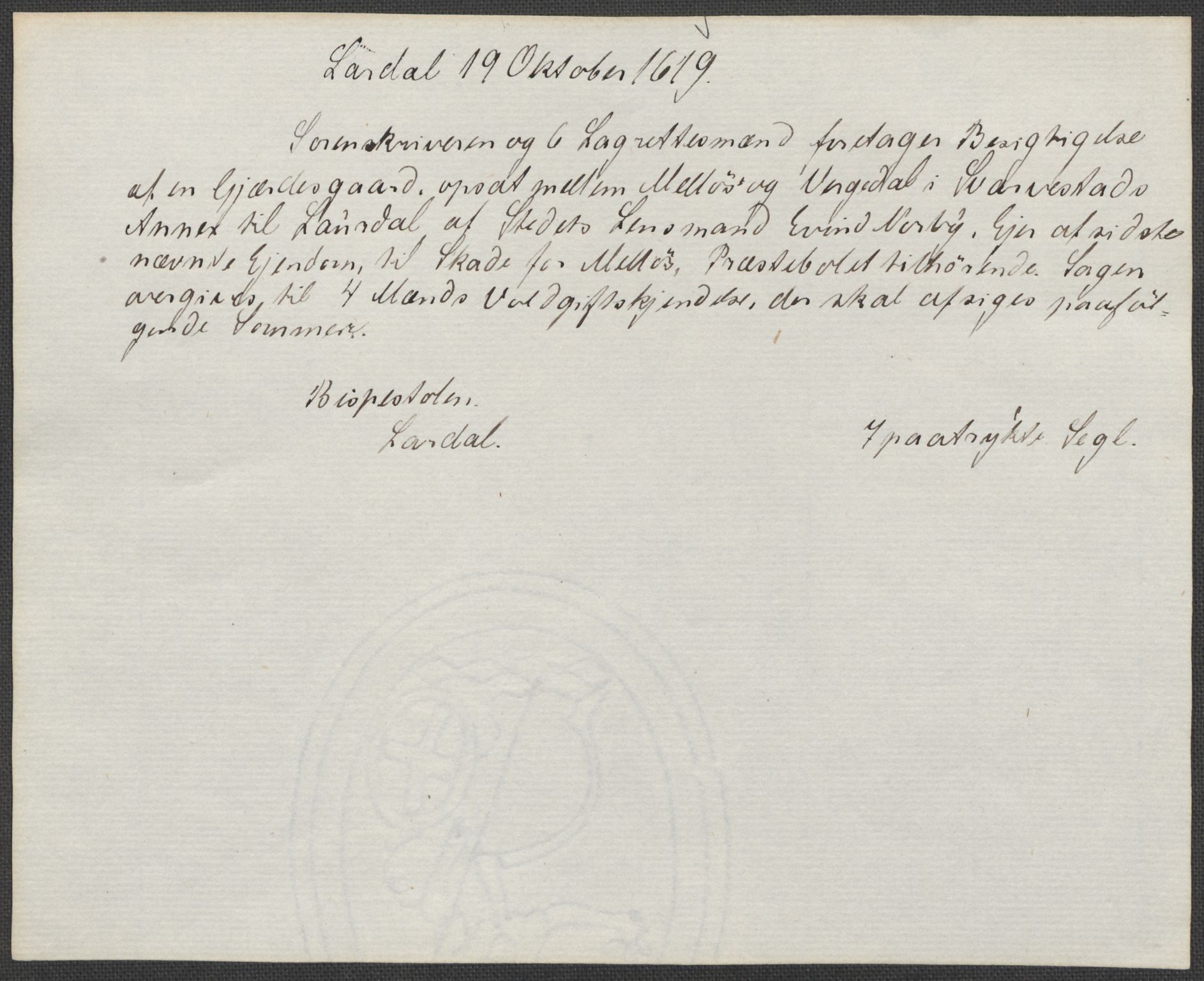 Riksarkivets diplomsamling, RA/EA-5965/F15/L0025: Prestearkiv - Vestfold, 1572-1782, p. 84