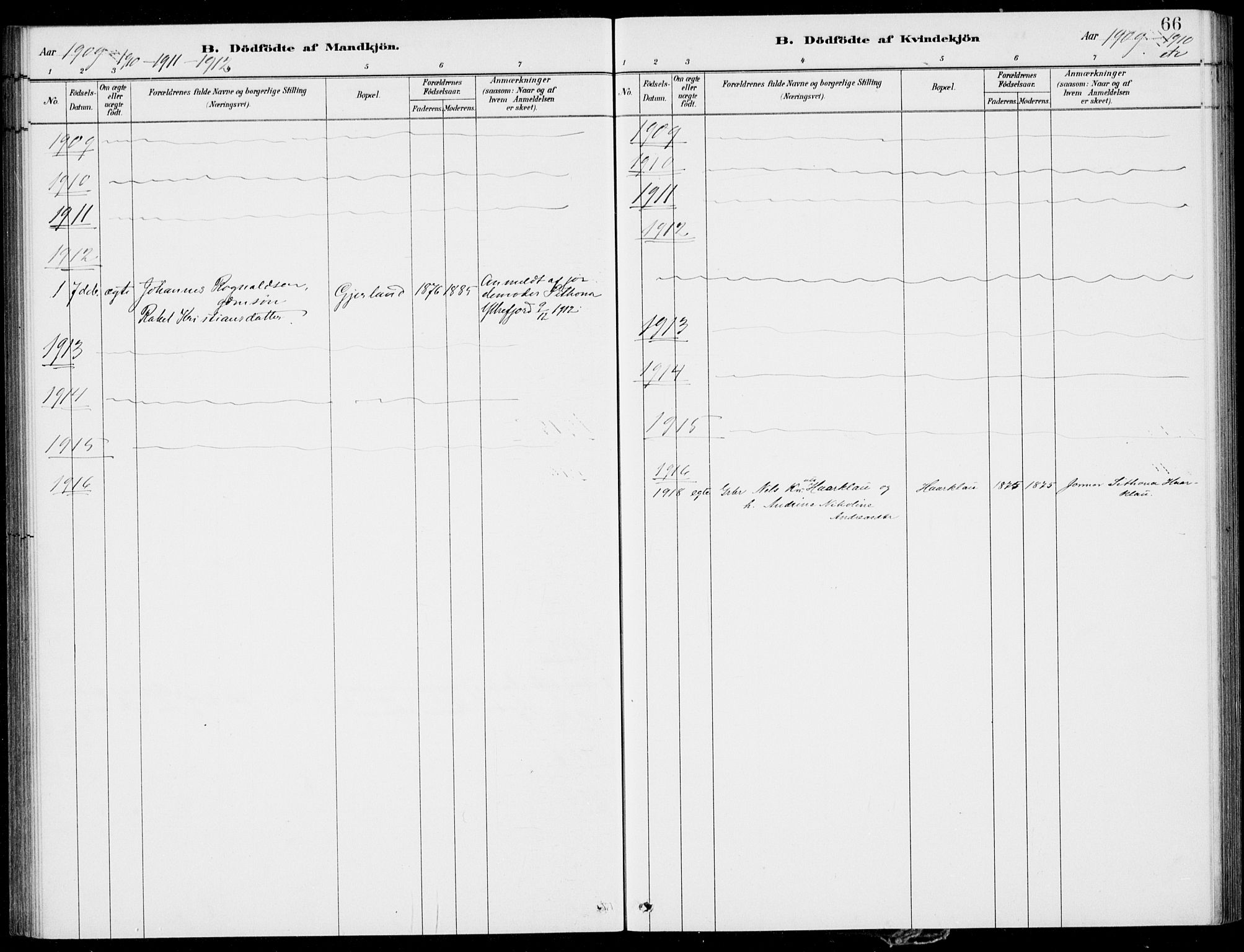 Førde sokneprestembete, SAB/A-79901/H/Haa/Haac/L0001: Parish register (official) no. C  1, 1881-1920, p. 66