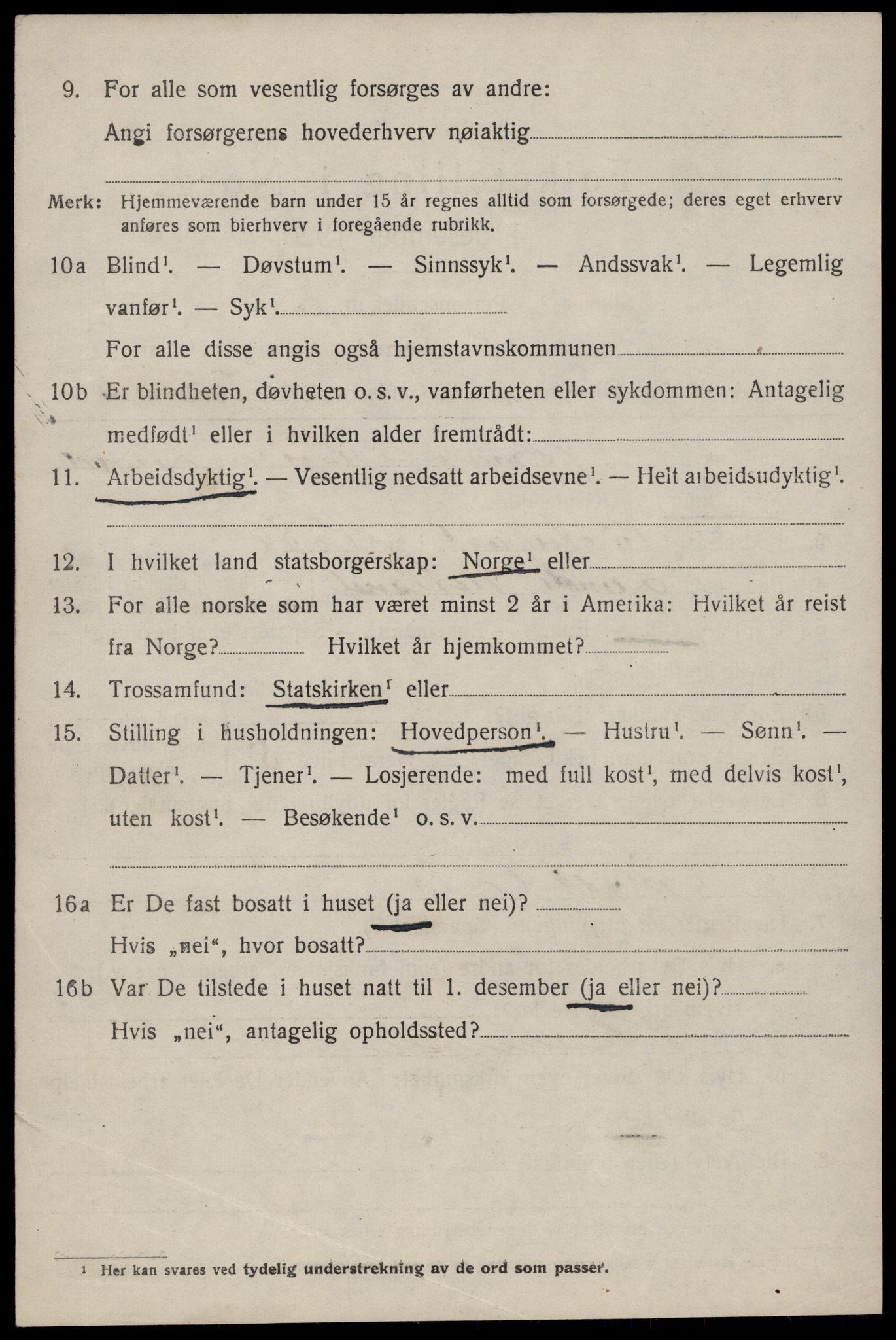 SAST, 1920 census for Hetland, 1920, p. 17718