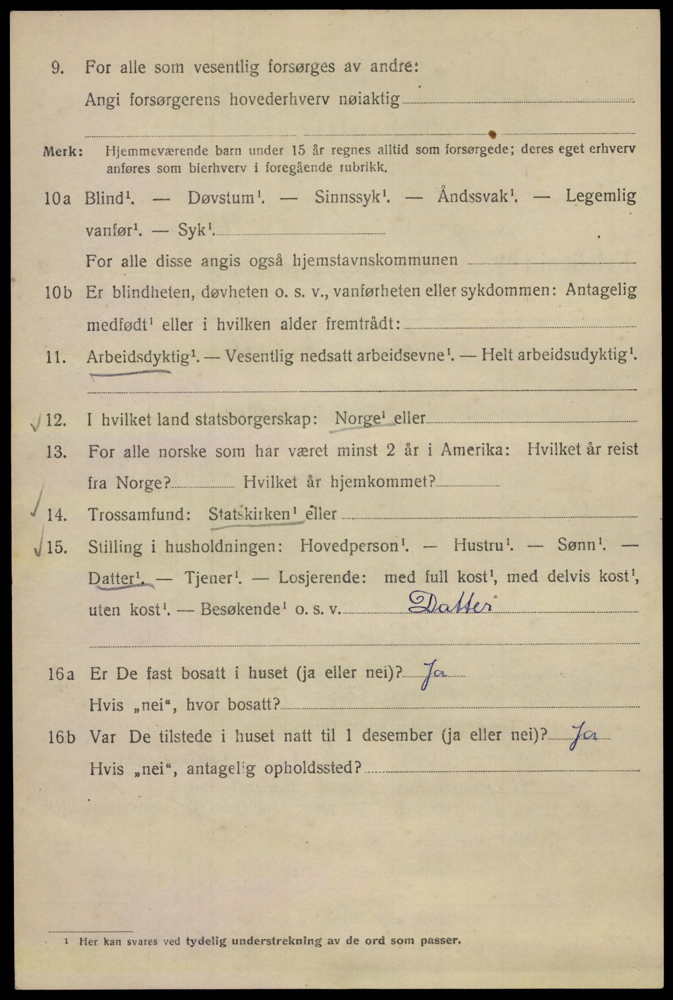 SAO, 1920 census for Kristiania, 1920, p. 157004