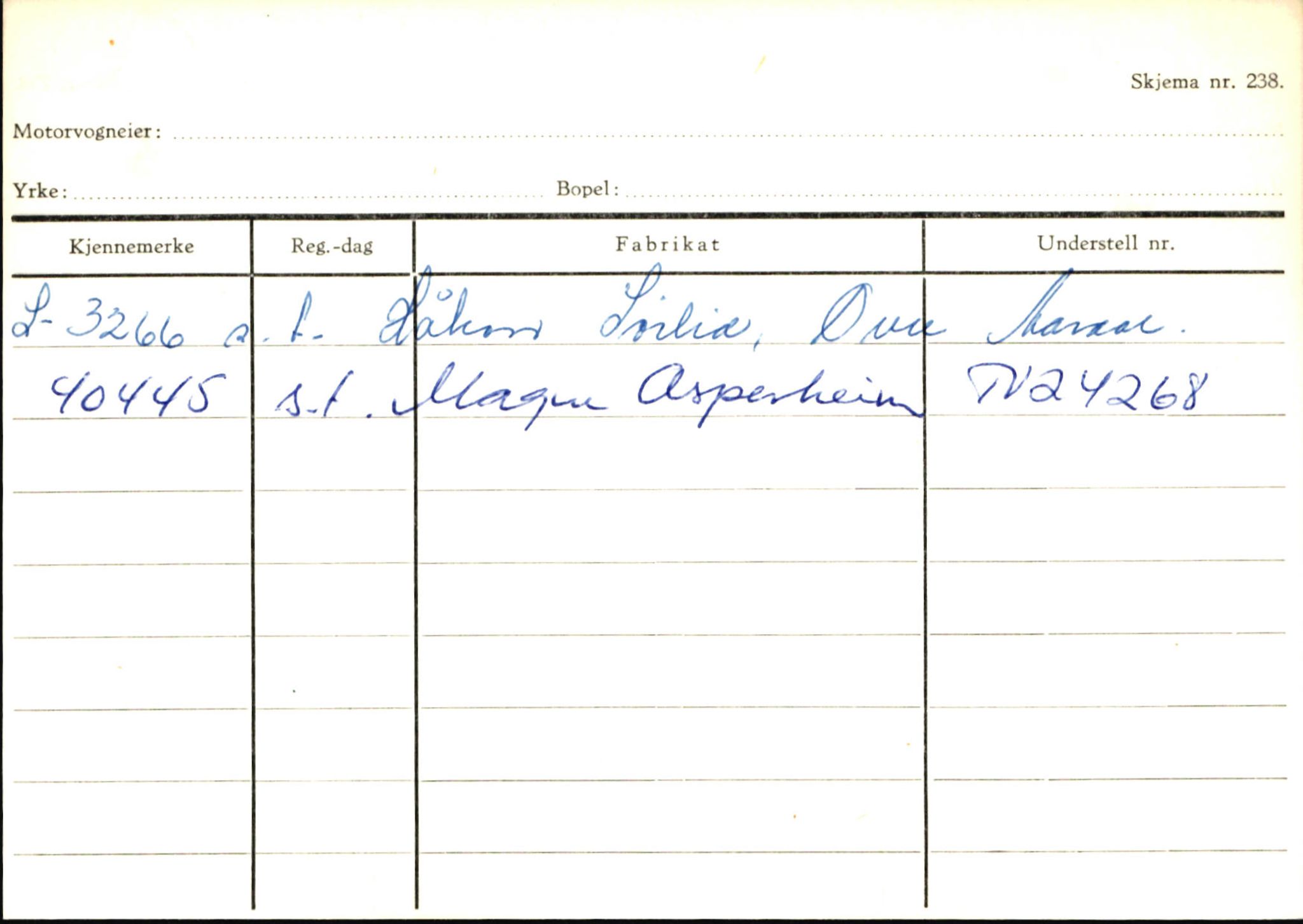 Statens vegvesen, Sogn og Fjordane vegkontor, SAB/A-5301/4/F/L0145: Registerkort Vågsøy S-Å. Årdal I-P, 1945-1975, p. 1320