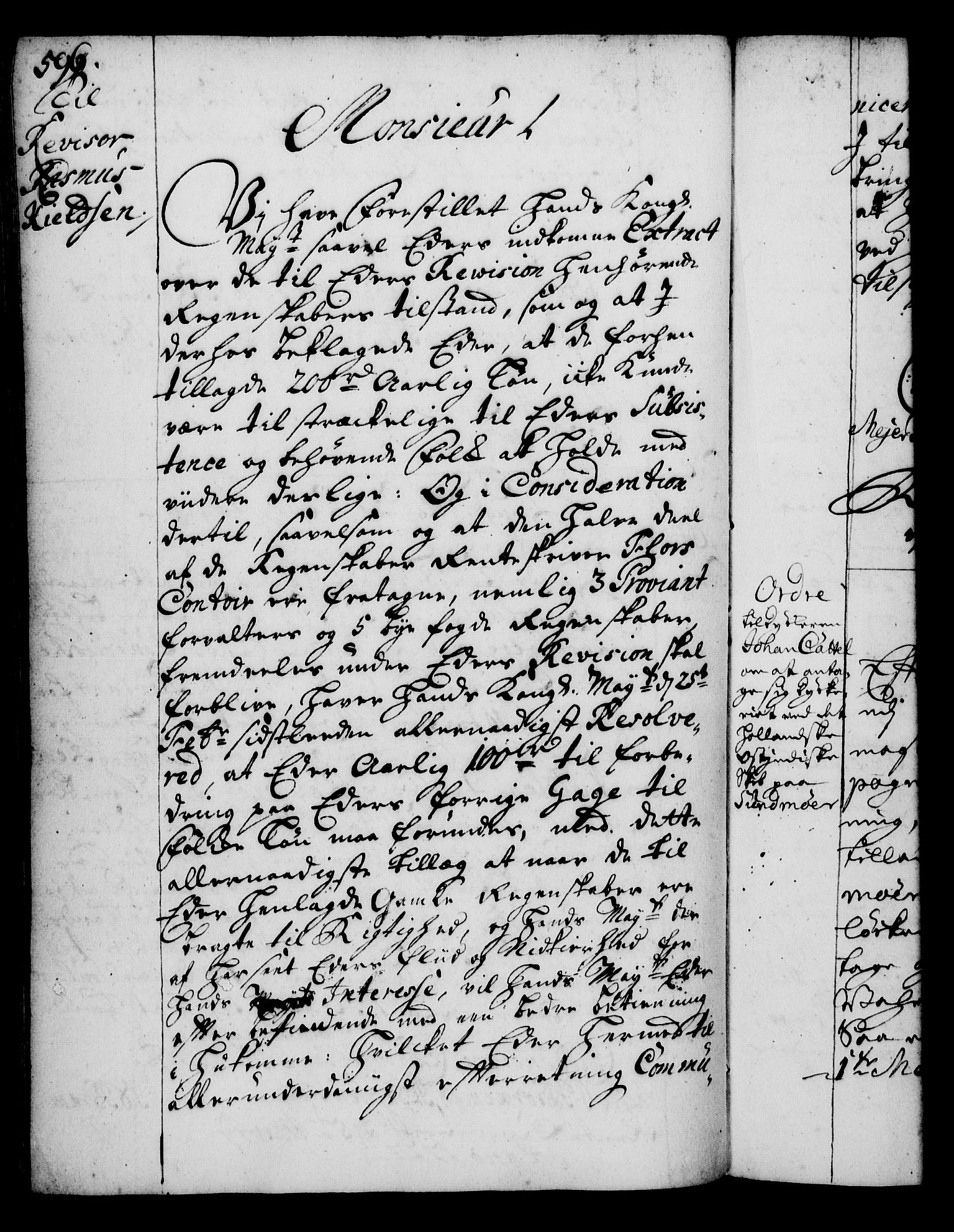 Rentekammeret, Kammerkanselliet, RA/EA-3111/G/Gg/Gga/L0002: Norsk ekspedisjonsprotokoll med register (merket RK 53.2), 1723-1727, p. 596
