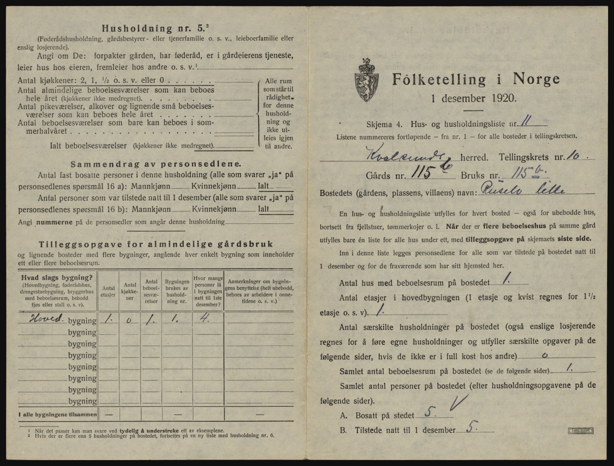 SATØ, 1920 census for , 1920, p. 454