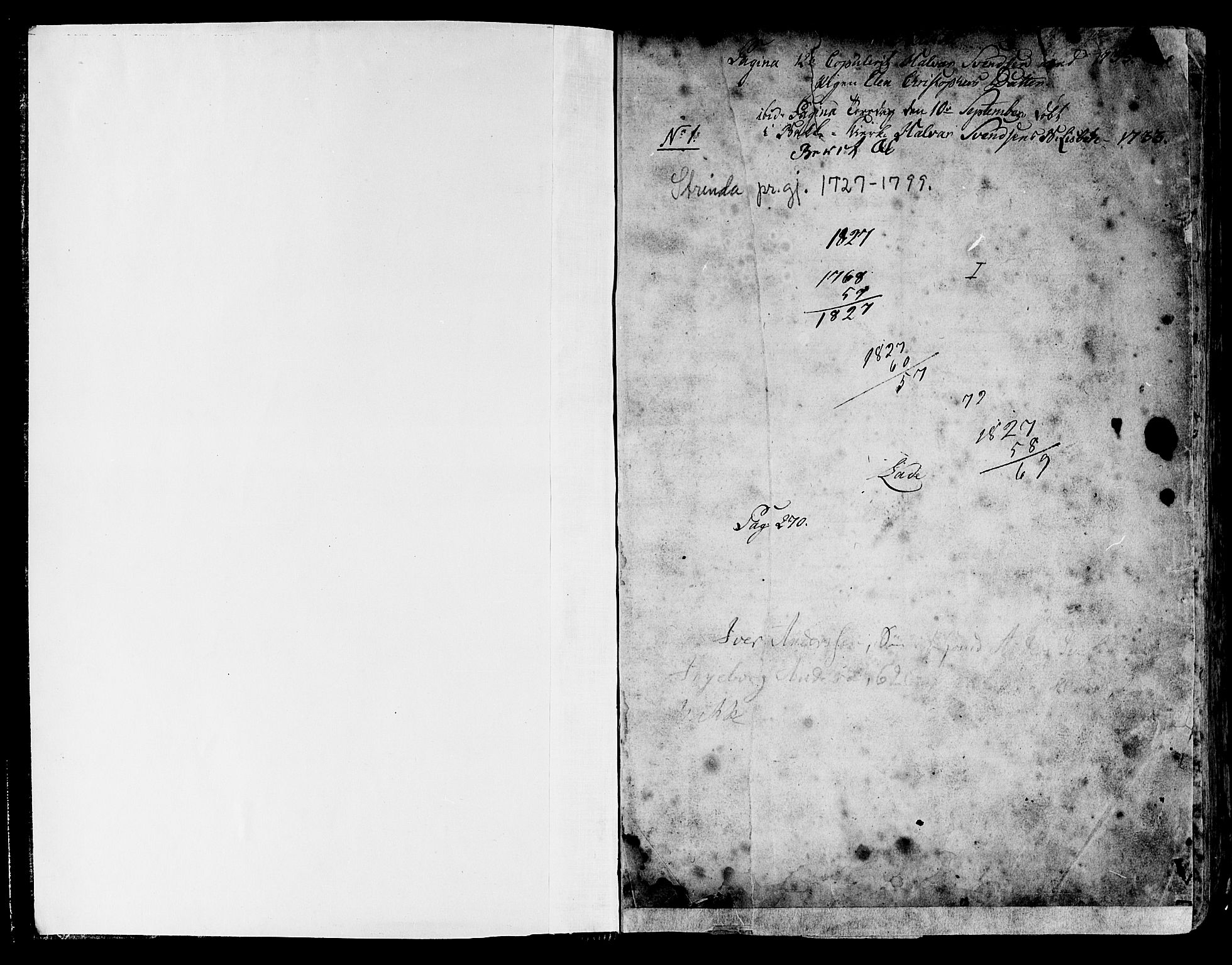 Ministerialprotokoller, klokkerbøker og fødselsregistre - Sør-Trøndelag, SAT/A-1456/606/L0279: Parish register (official) no. 606A01 /5, 1728-1778
