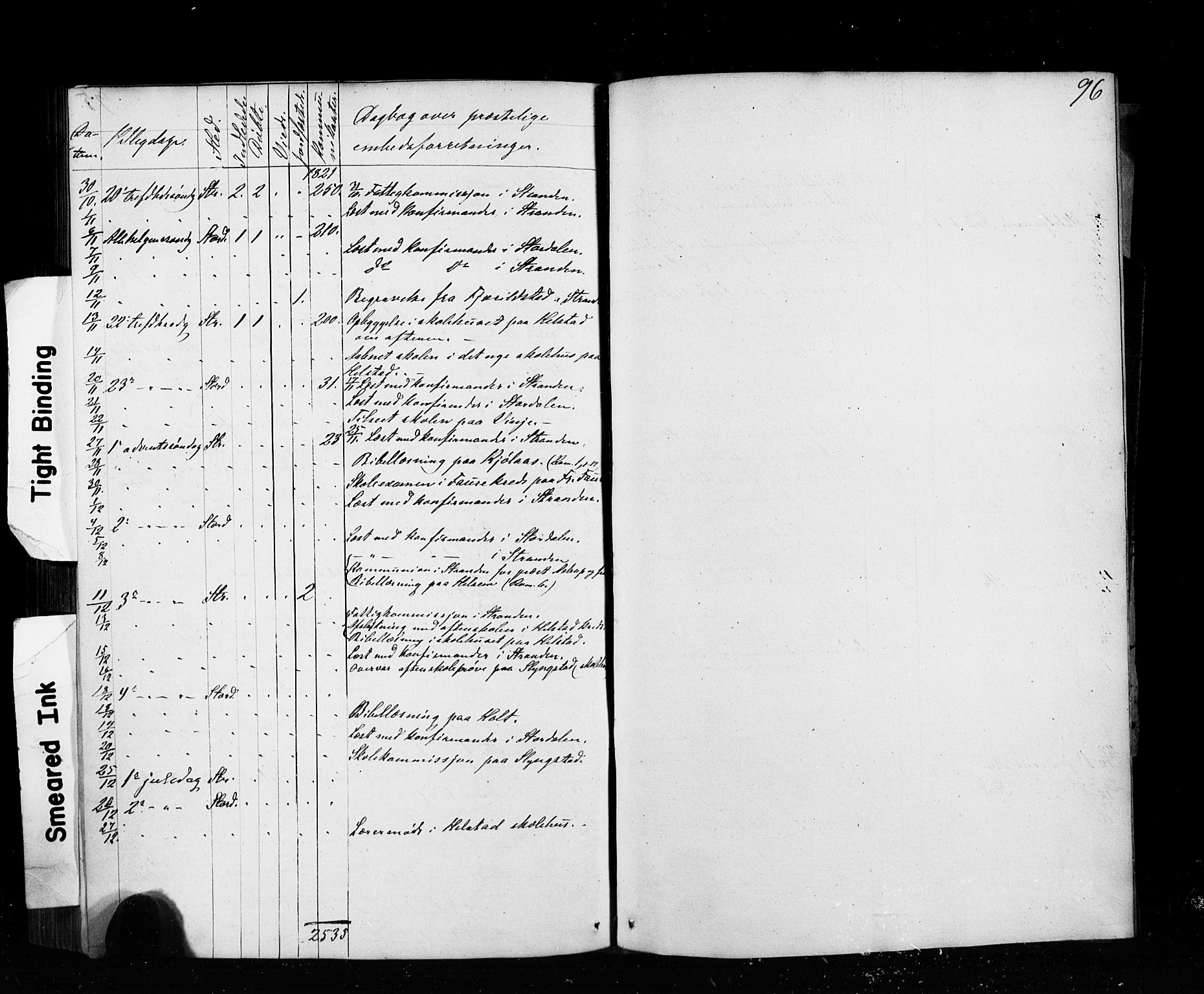 Ministerialprotokoller, klokkerbøker og fødselsregistre - Møre og Romsdal, AV/SAT-A-1454/520/L0280: Parish register (official) no. 520A09, 1844-1881, p. 96