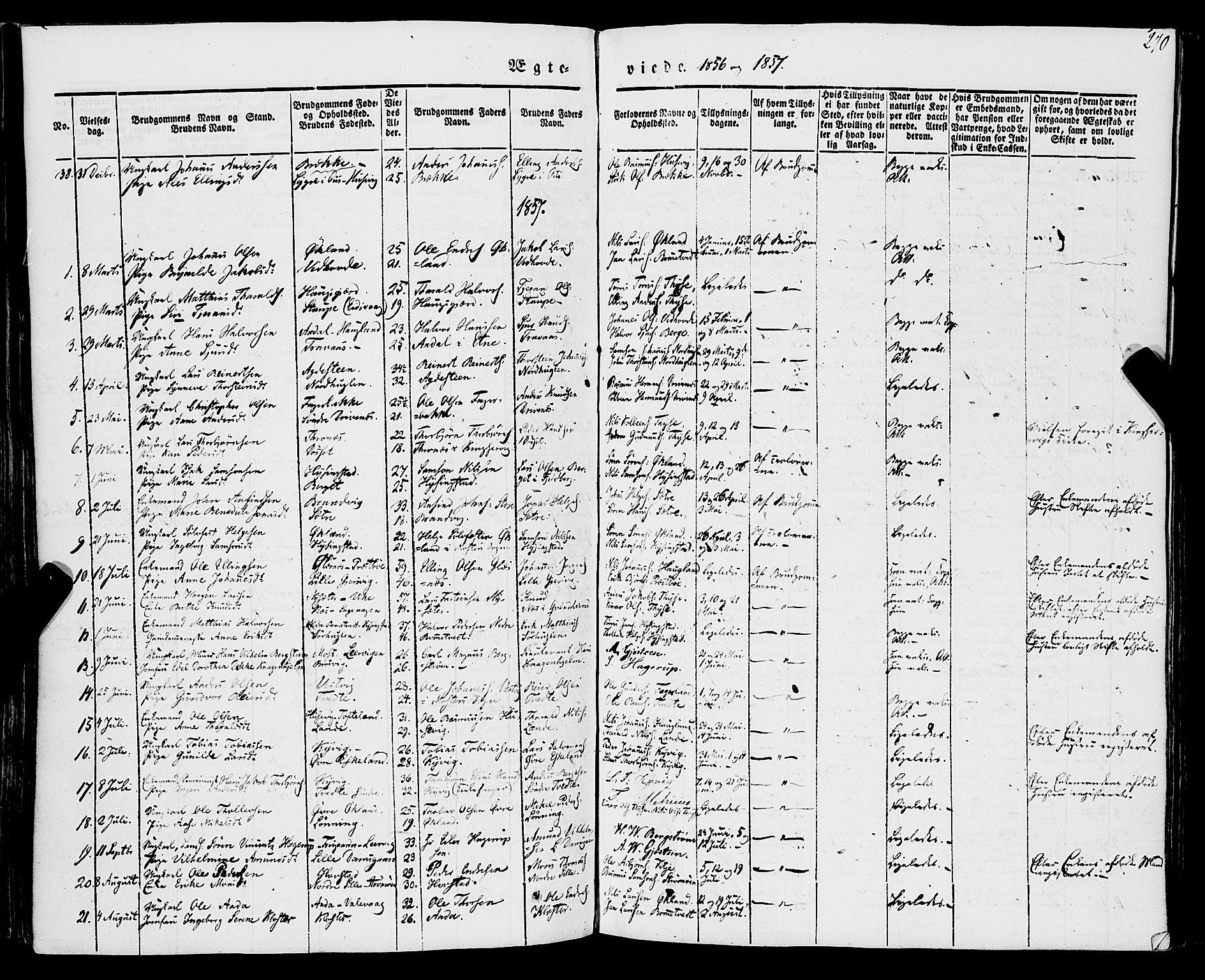 Stord sokneprestembete, AV/SAB-A-78201/H/Haa: Parish register (official) no. A 7, 1841-1861, p. 270