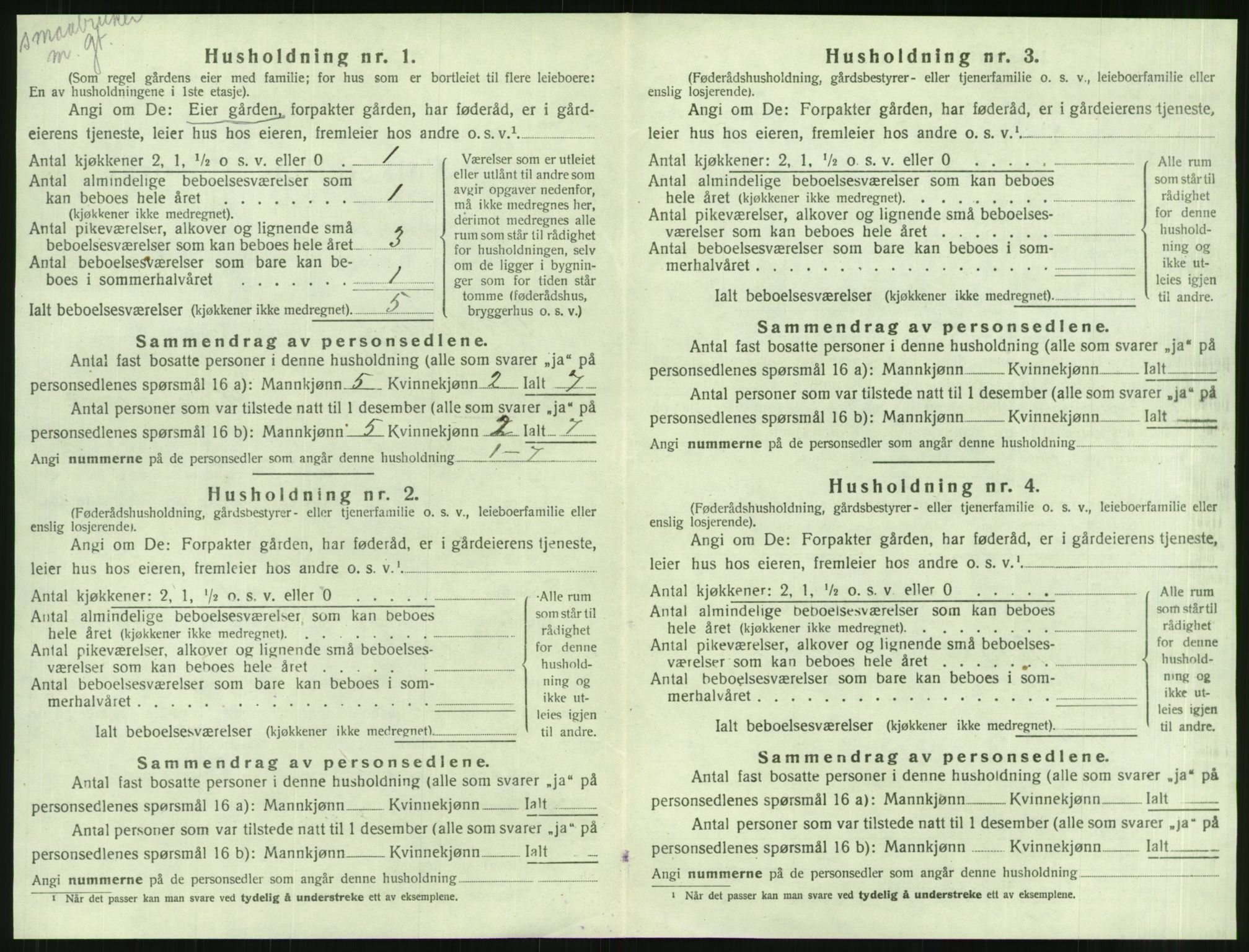 SAT, 1920 census for Otterøy, 1920, p. 48