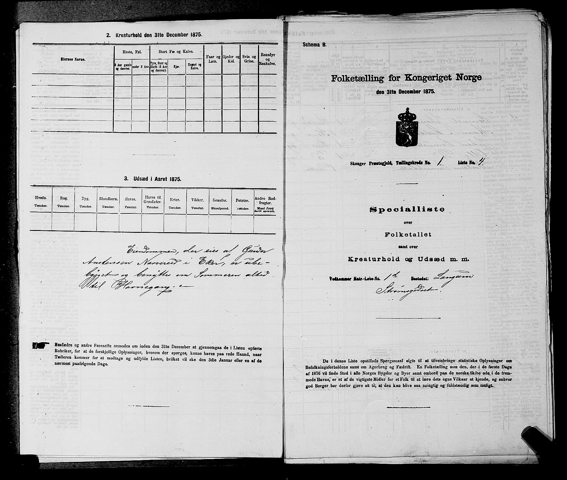 SAKO, 1875 census for 0712P Skoger, 1875, p. 48